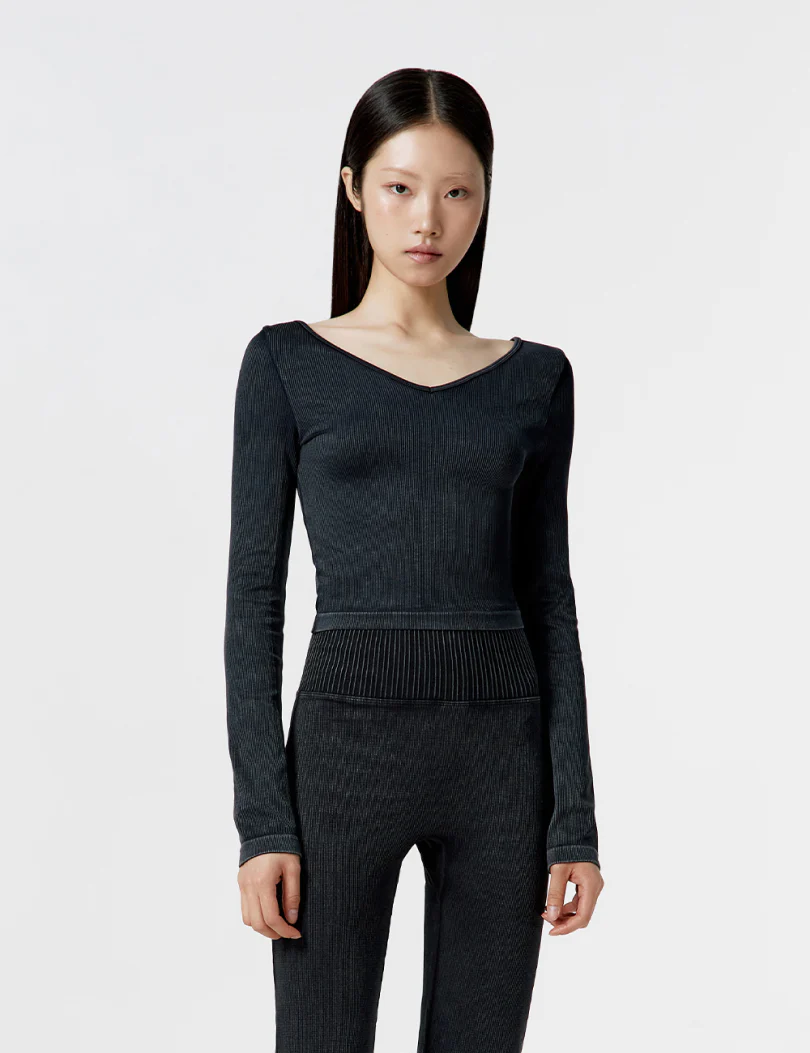 ALLTENSION DEEP V-NECK TOP - Image 5
