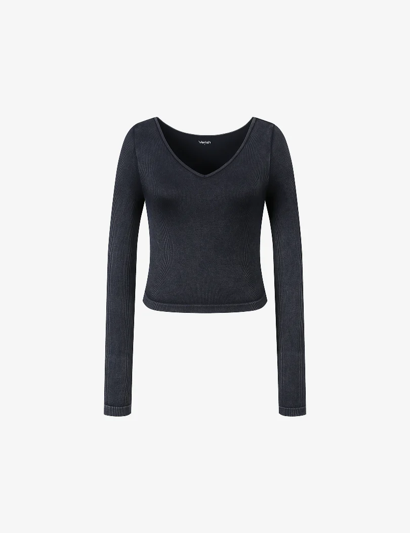ALLTENSION DEEP V-NECK TOP - Image 6