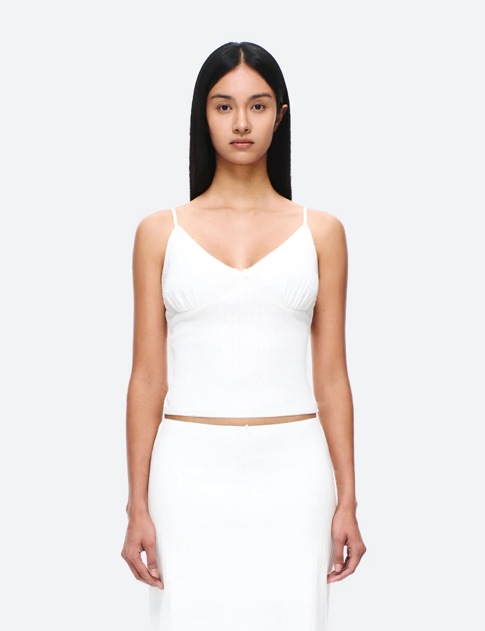 COTTON DEEP V NECK SLEEVELESS - Image 9