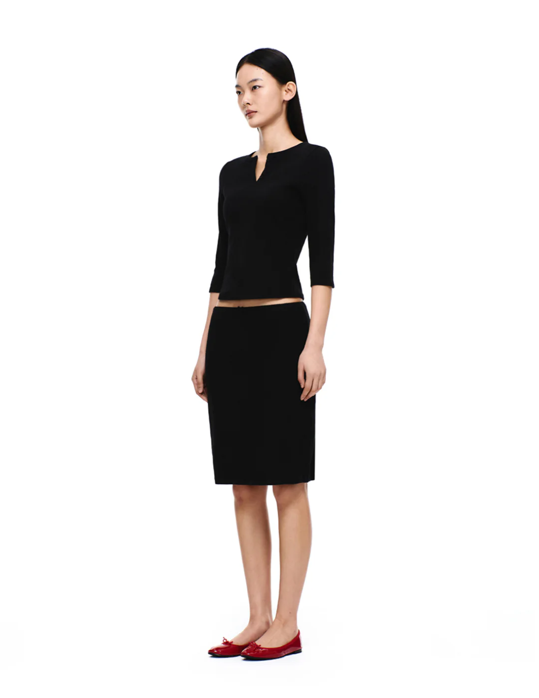 COTTON MIDI SKIRT - Image 7