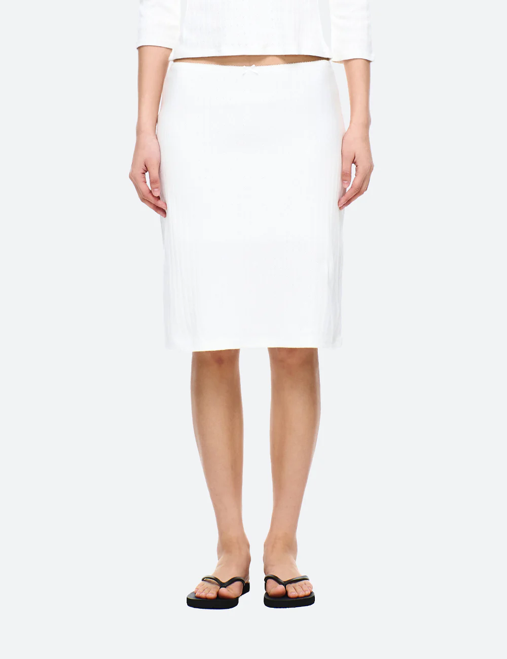 COTTON MIDI SKIRT - Image 9