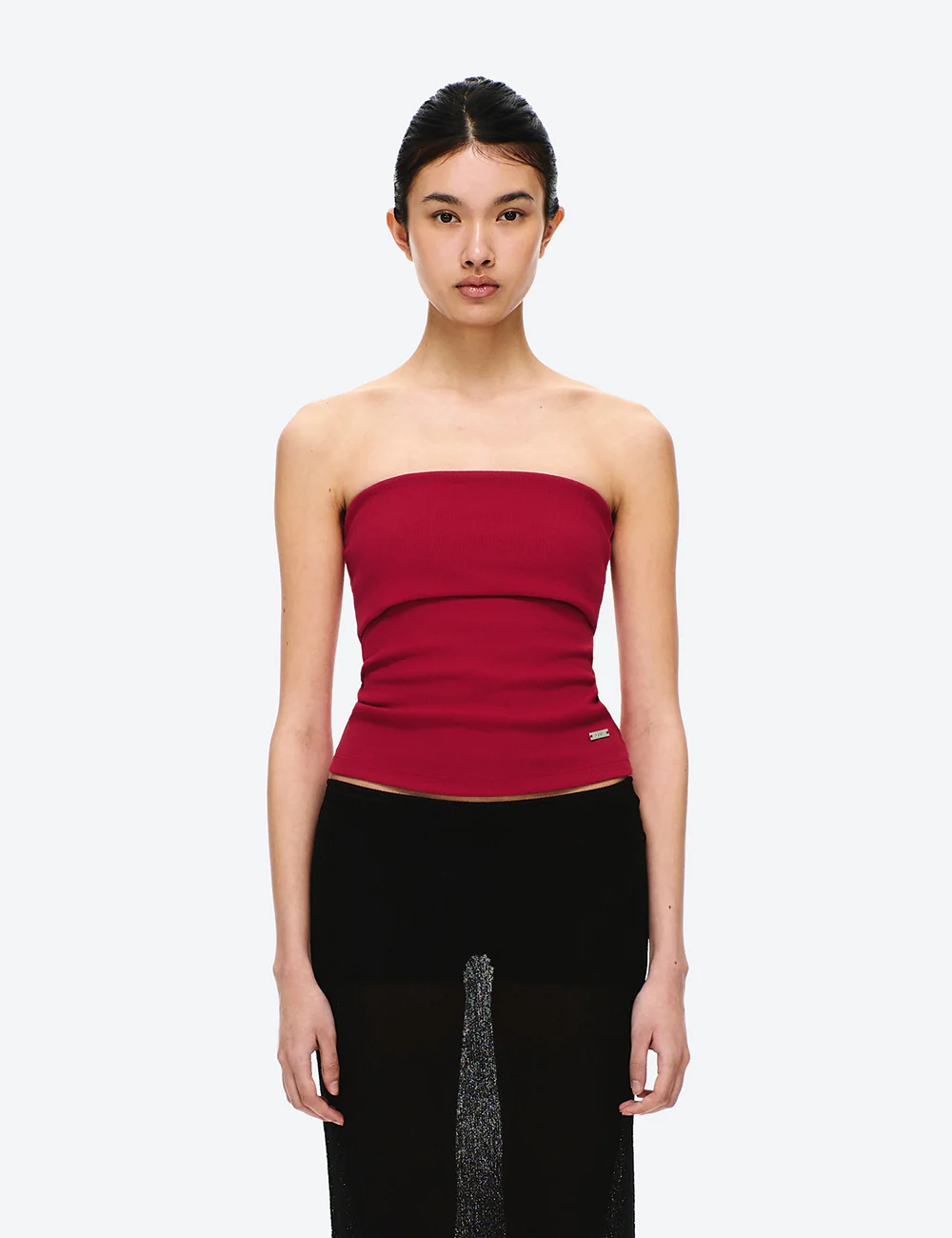 COTTON RIB FOLDOVER TOP - Image 11