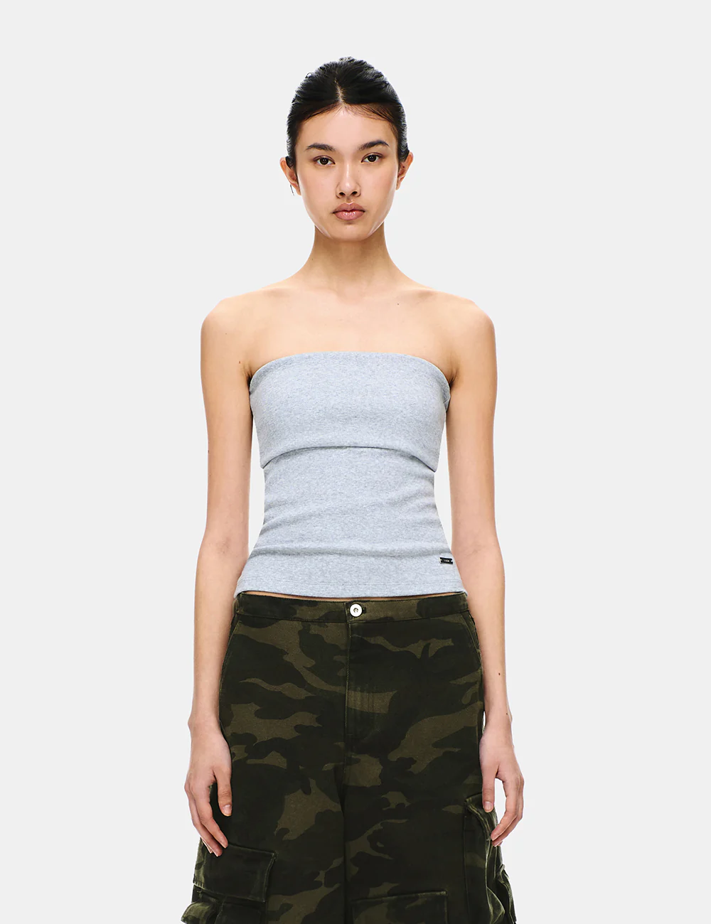 COTTON RIB FOLDOVER TOP - Image 13