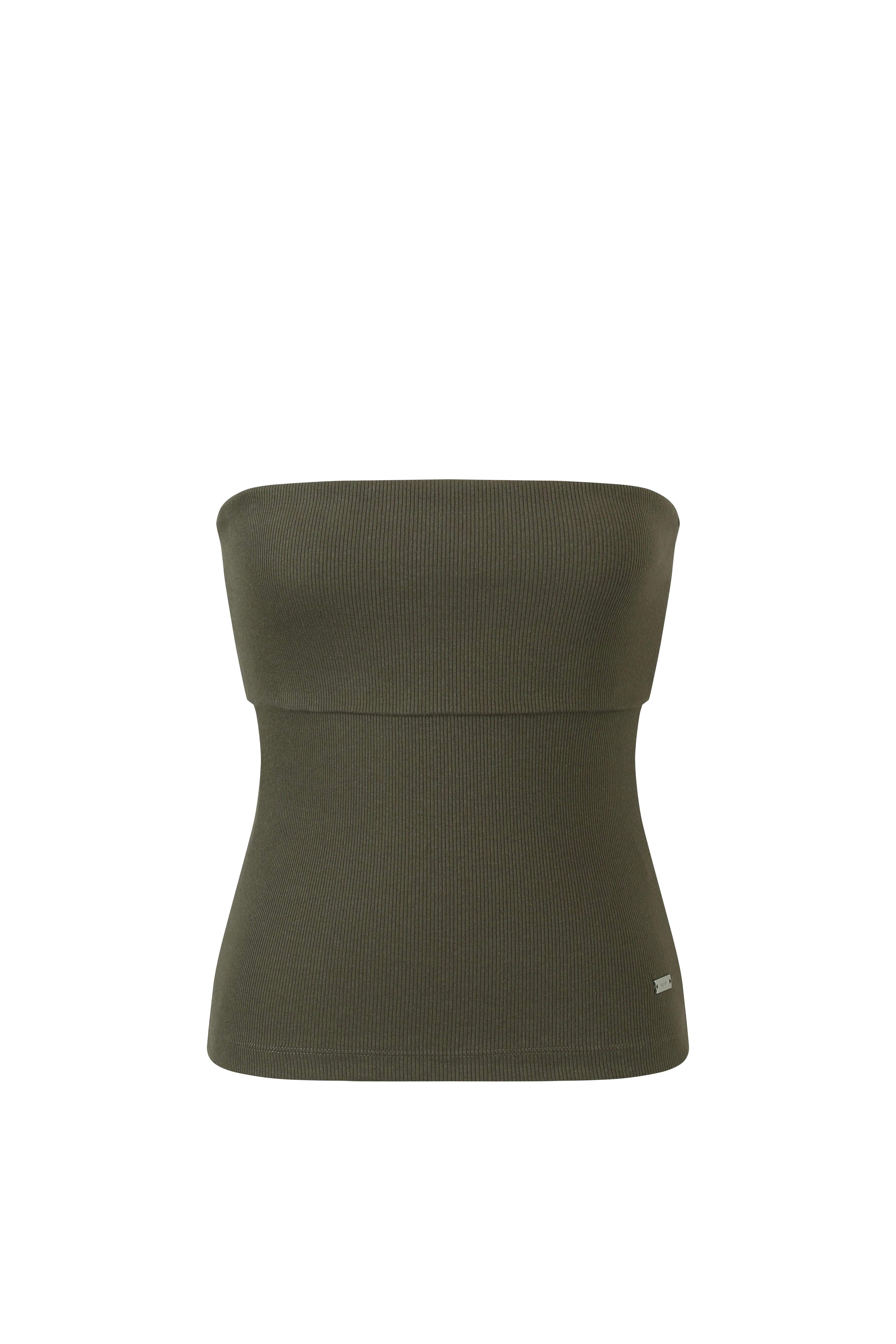 COTTON RIB FOLDOVER TOP - Image 4