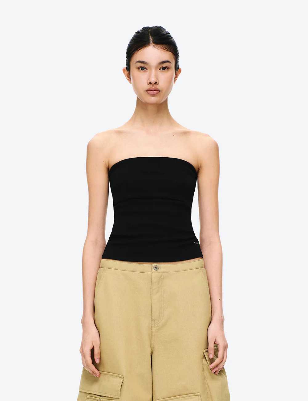 COTTON RIB FOLDOVER TOP - Image 9