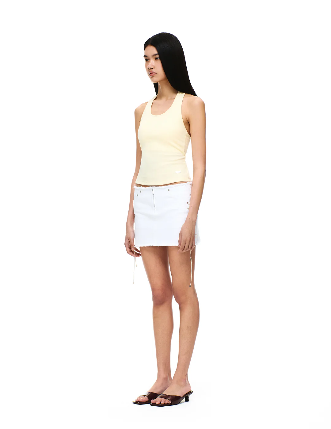 COTTON RIB HALTER NECK BRA TOP - Image 15