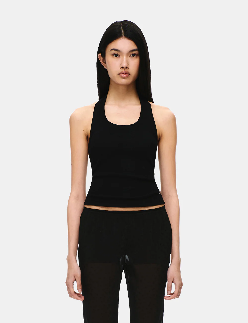 COTTON RIB HALTER NECK BRA TOP - Image 21
