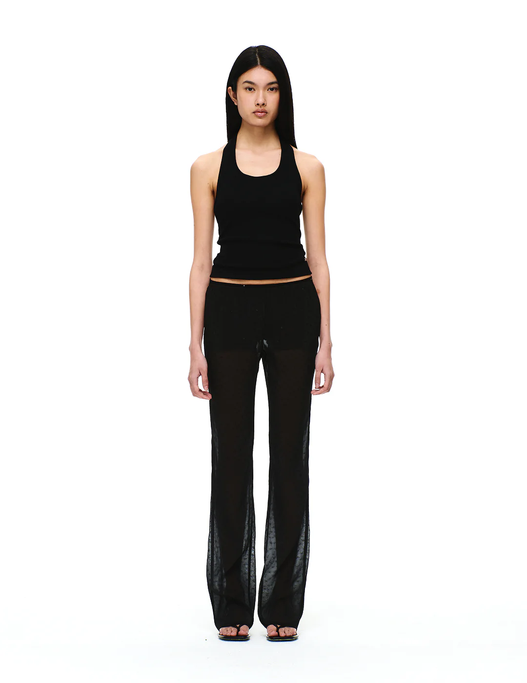 COTTON RIB HALTER NECK BRA TOP - Image 23