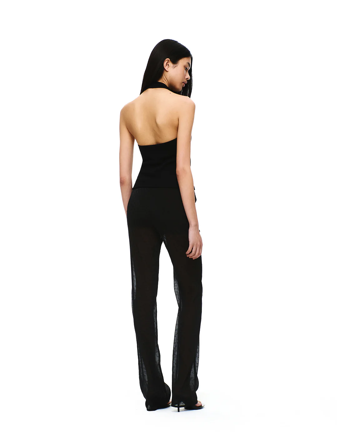 COTTON RIB HALTER NECK BRA TOP - Image 24