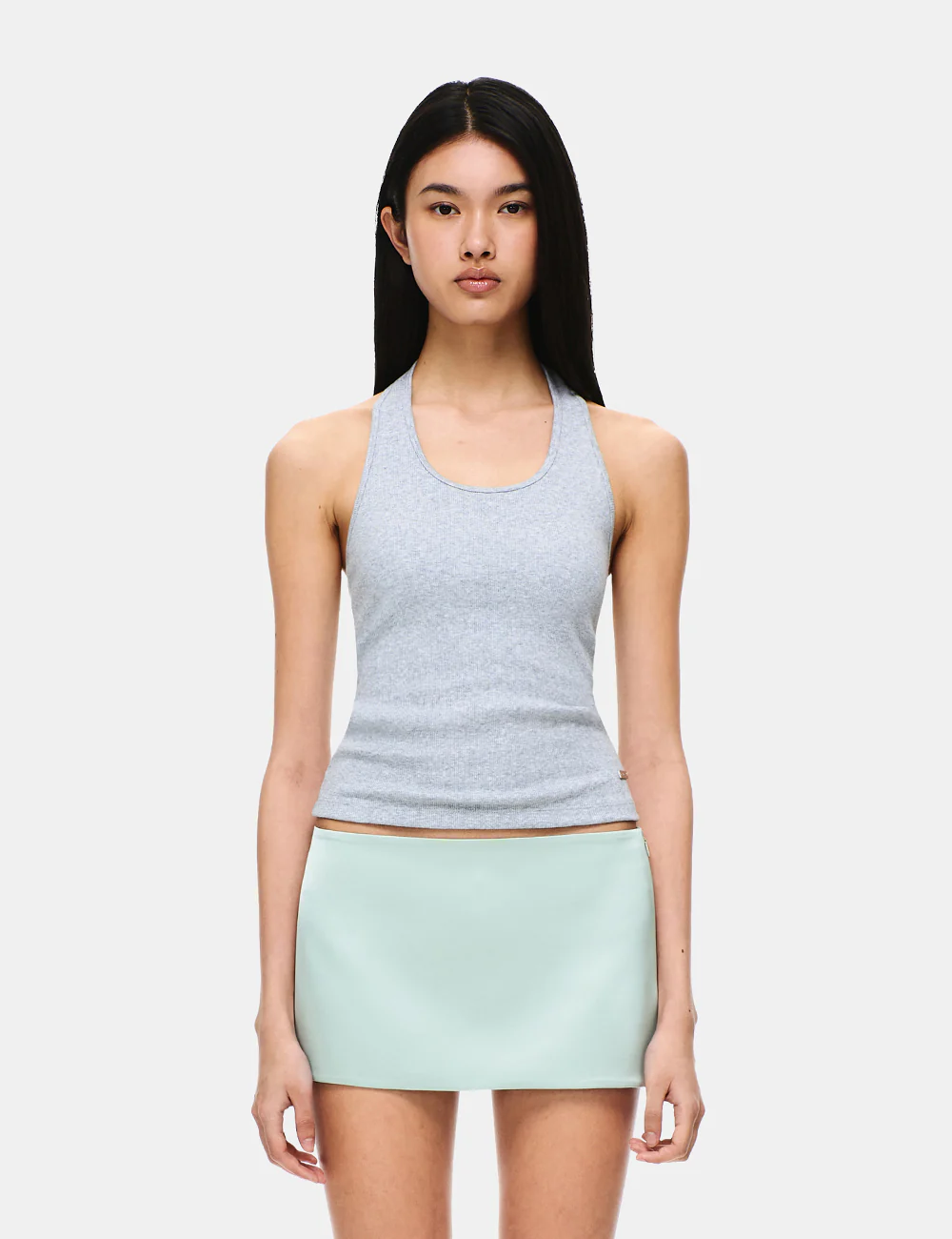 COTTON RIB HALTER NECK BRA TOP - Image 25