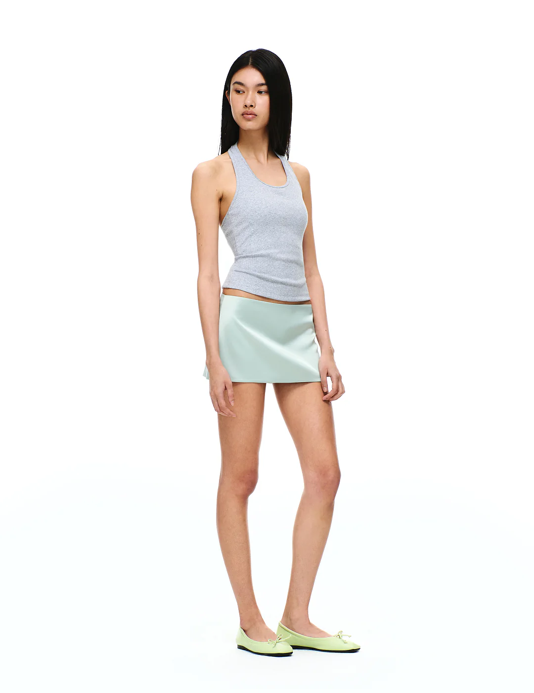 COTTON RIB HALTER NECK BRA TOP - Image 27