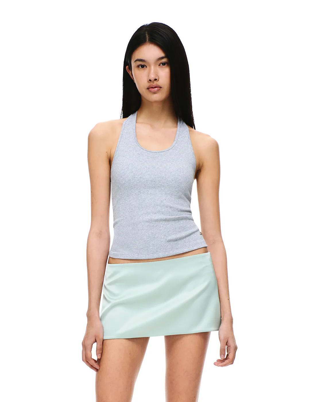 COTTON RIB HALTER NECK BRA TOP - Image 28