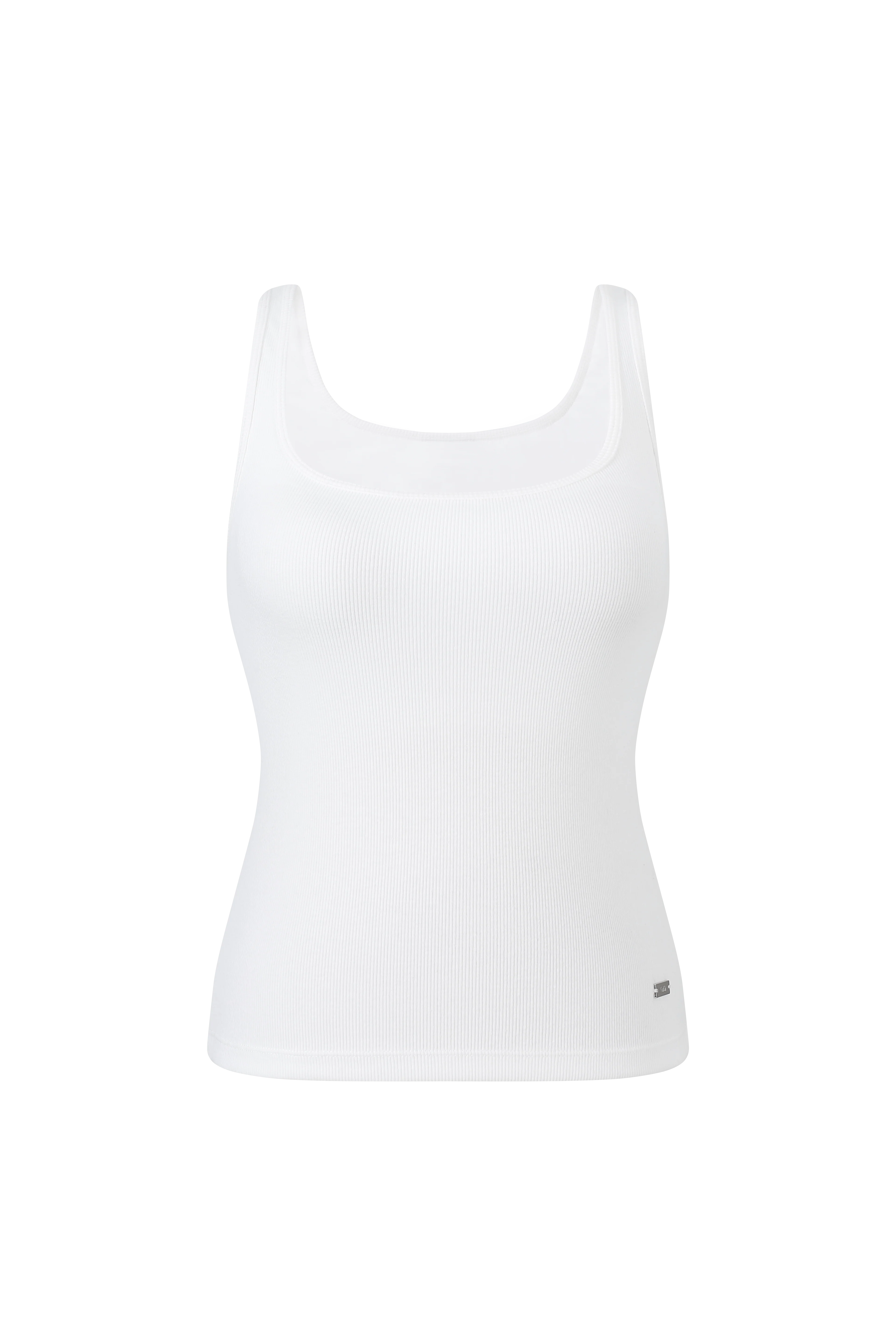COTTON RIB SQUARE NECK BRA TOP - Image 22