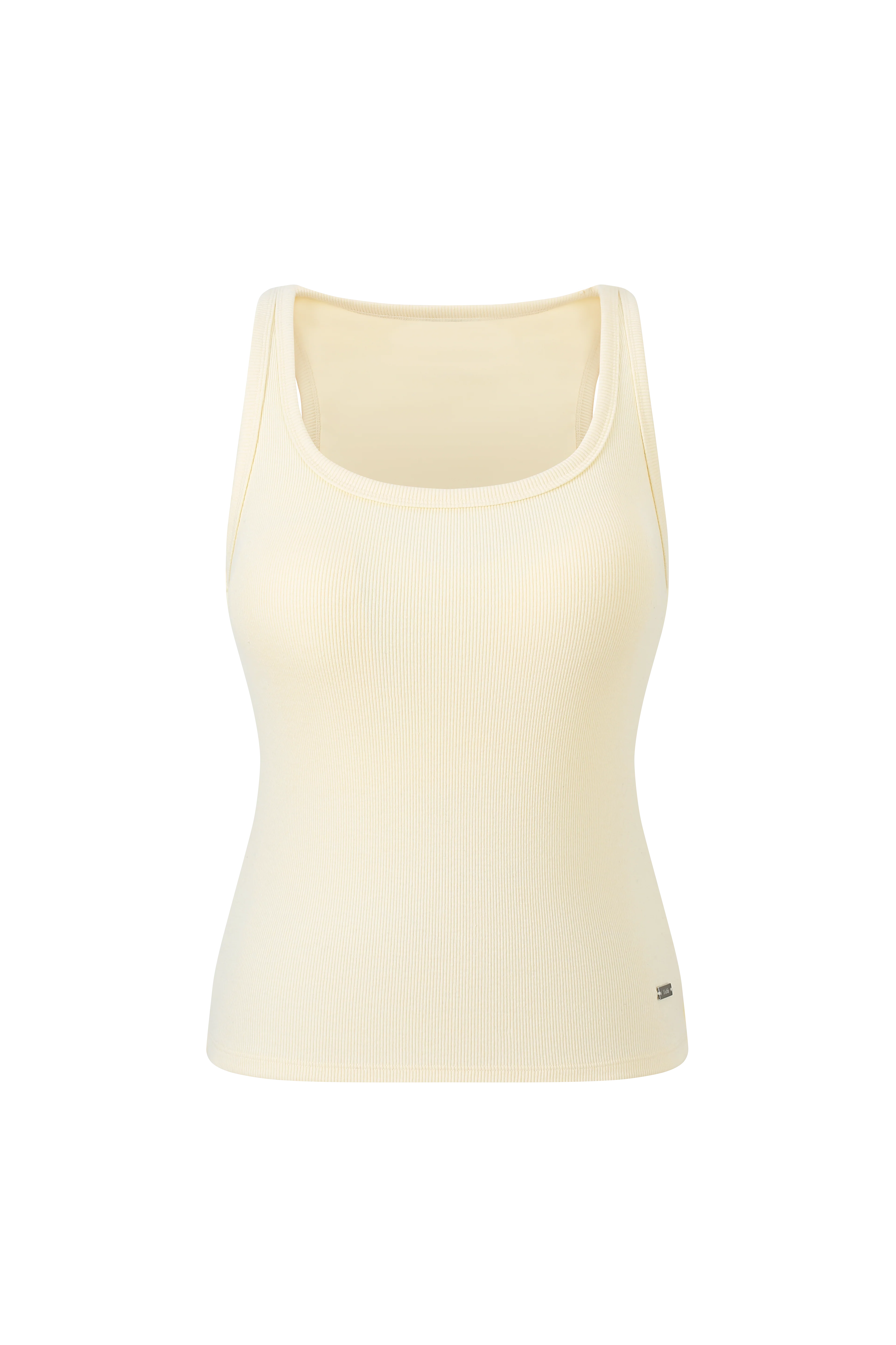 COTTON RIB U-NECK BRA TOP - Image 14