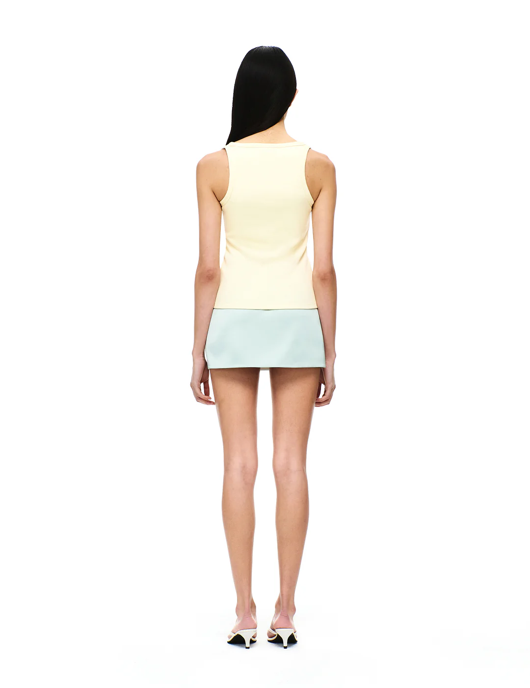 COTTON RIB U-NECK BRA TOP - Image 16