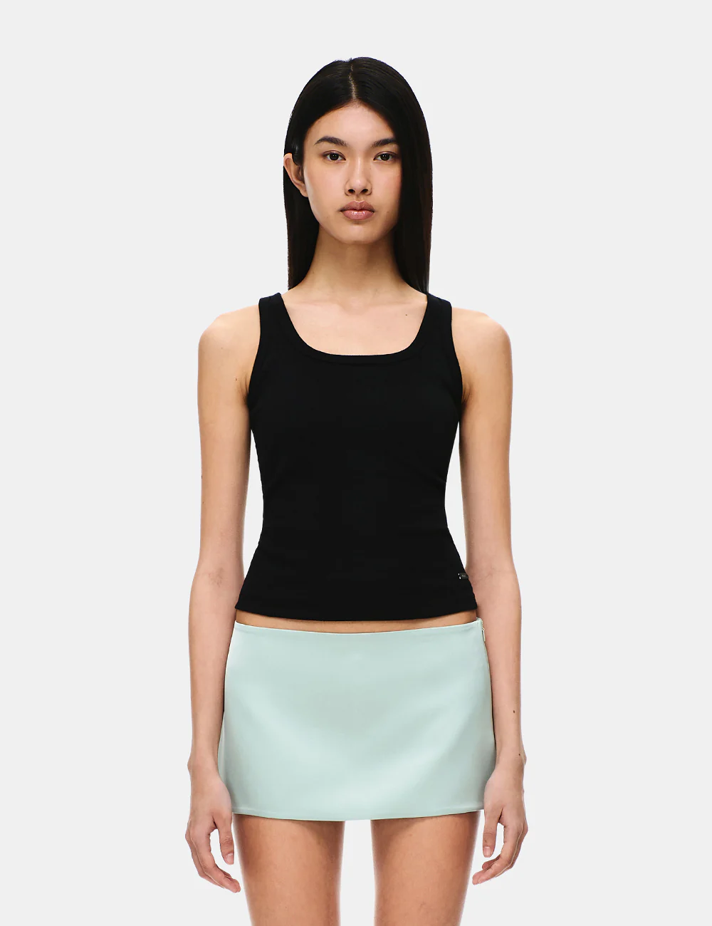 COTTON RIB U-NECK BRA TOP - Image 17