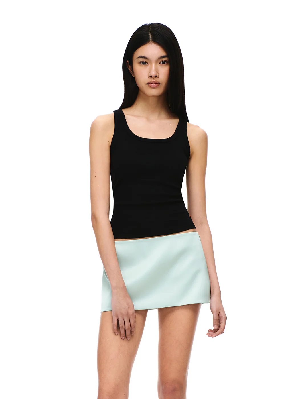 COTTON RIB U-NECK BRA TOP - Image 19
