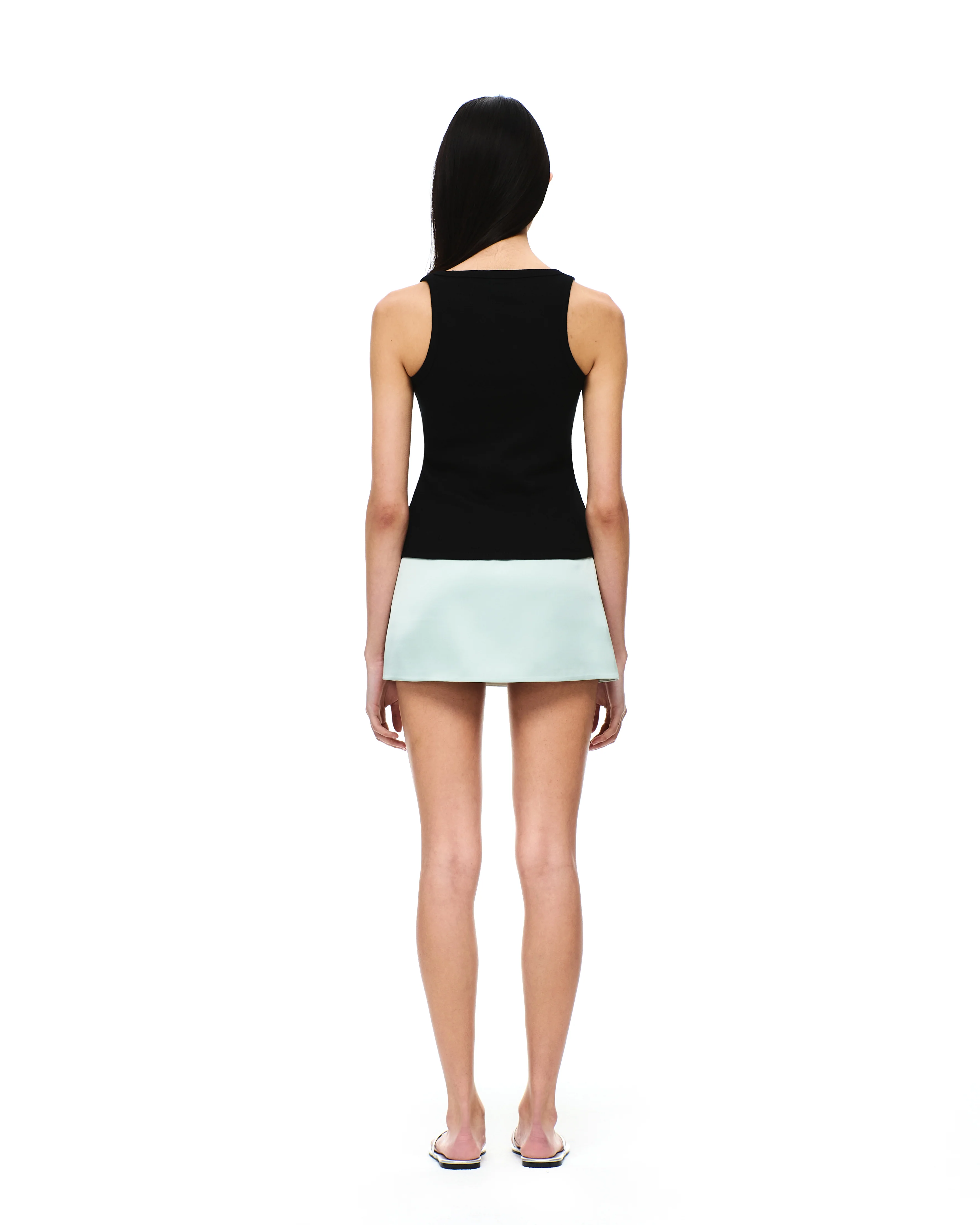 COTTON RIB U-NECK BRA TOP - Image 20