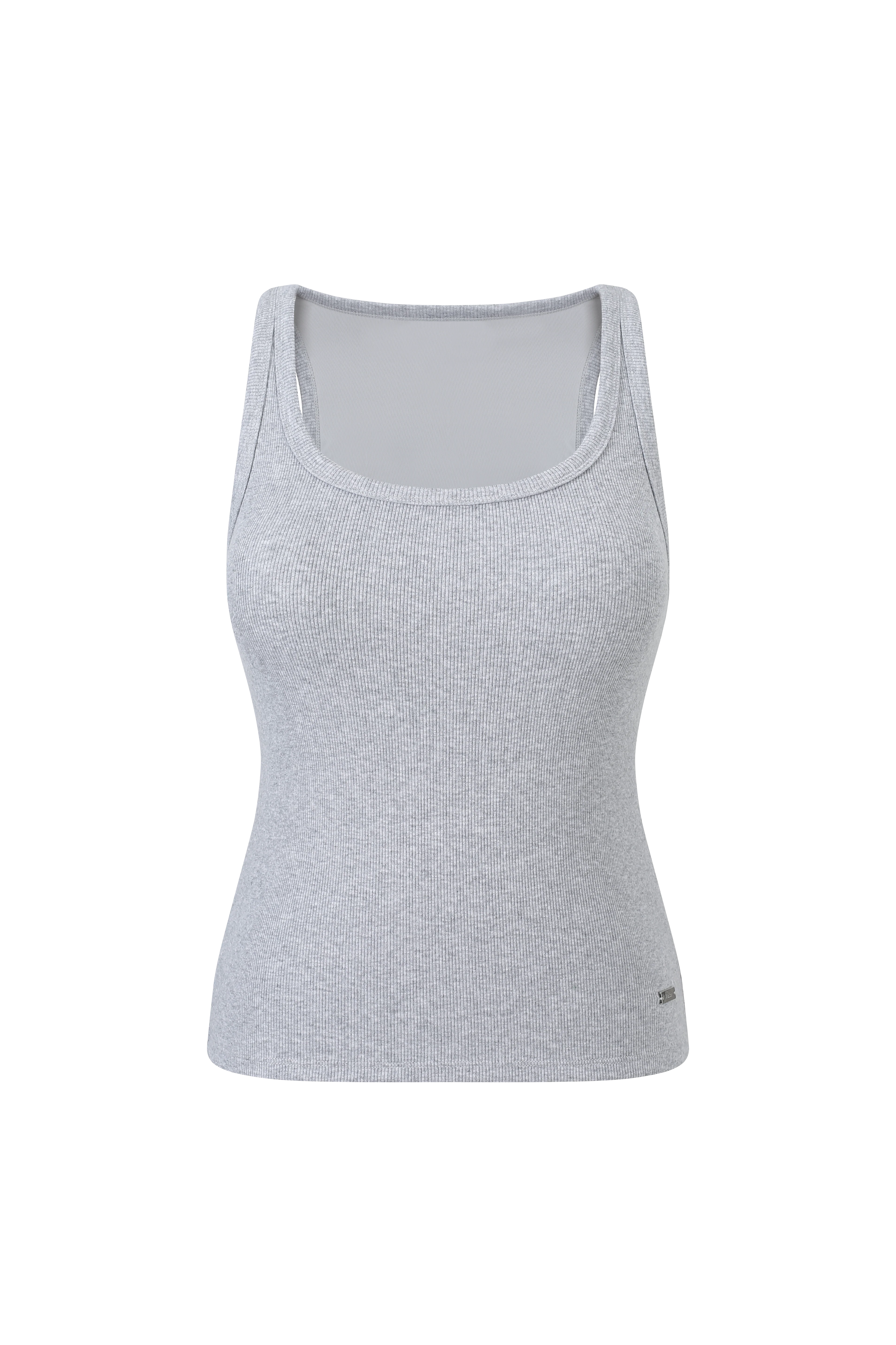 COTTON RIB U-NECK BRA TOP - Image 22