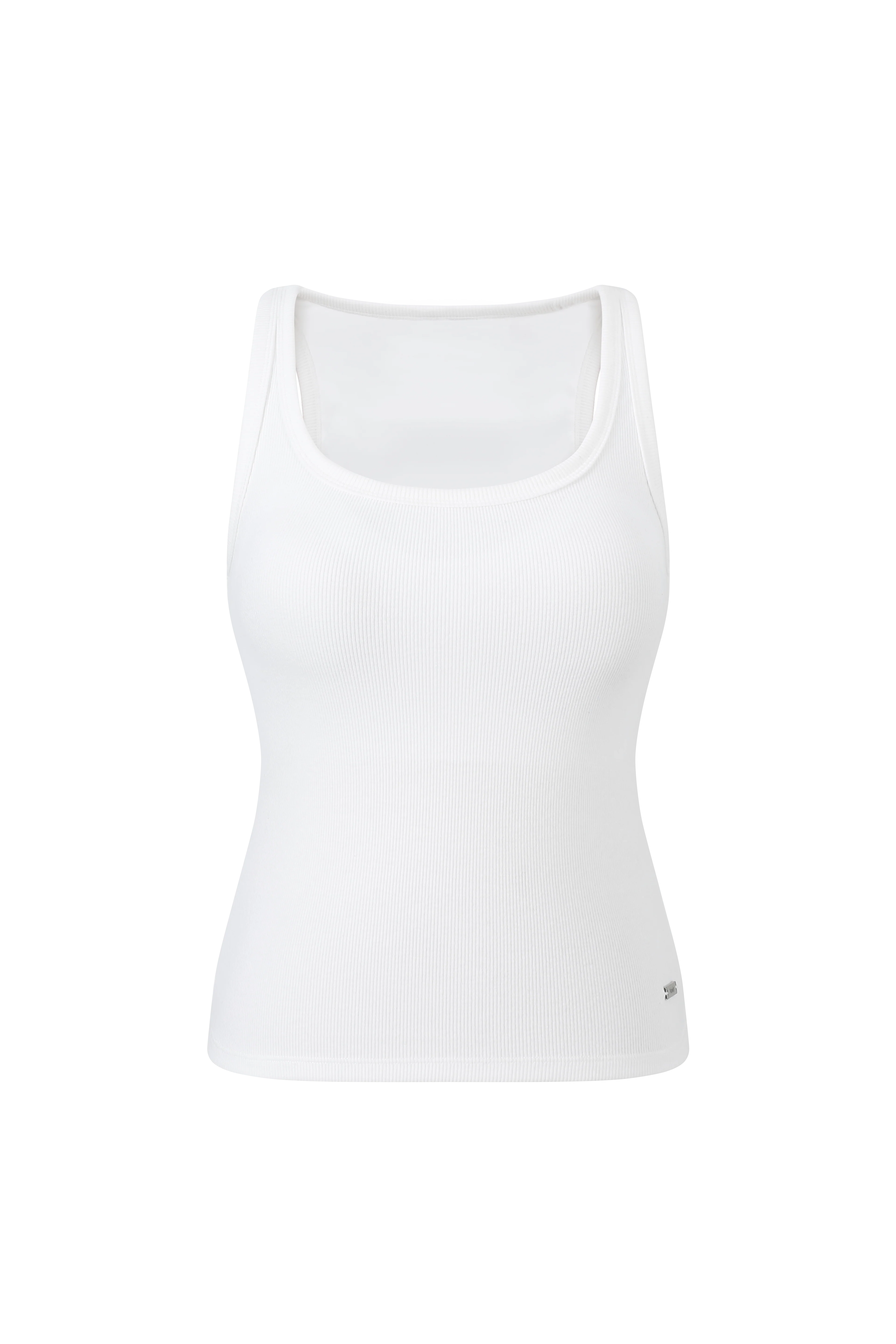 COTTON RIB U-NECK BRA TOP - Image 6