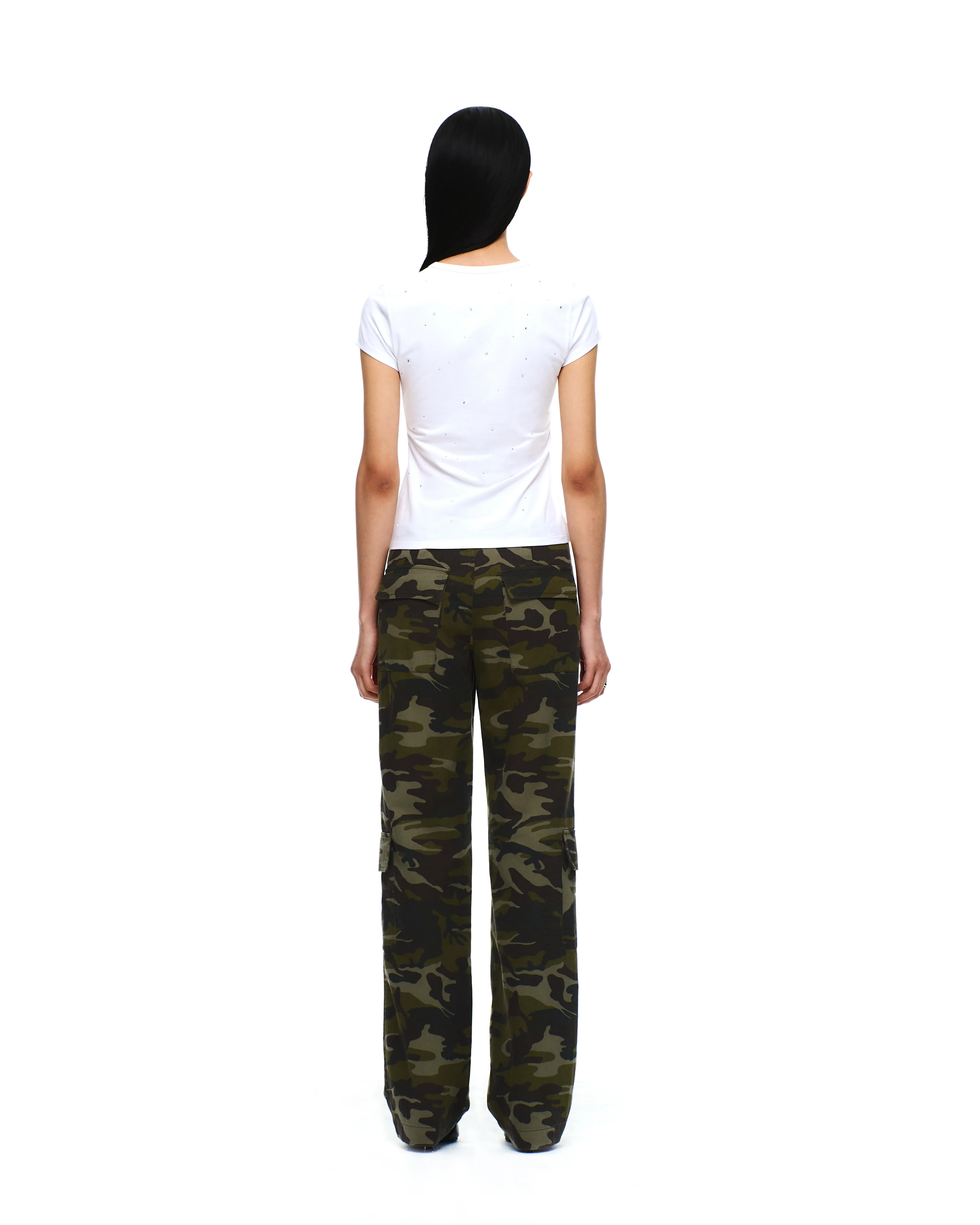 COTTON TWILL MILITARY CARGO PANTS - Image 10