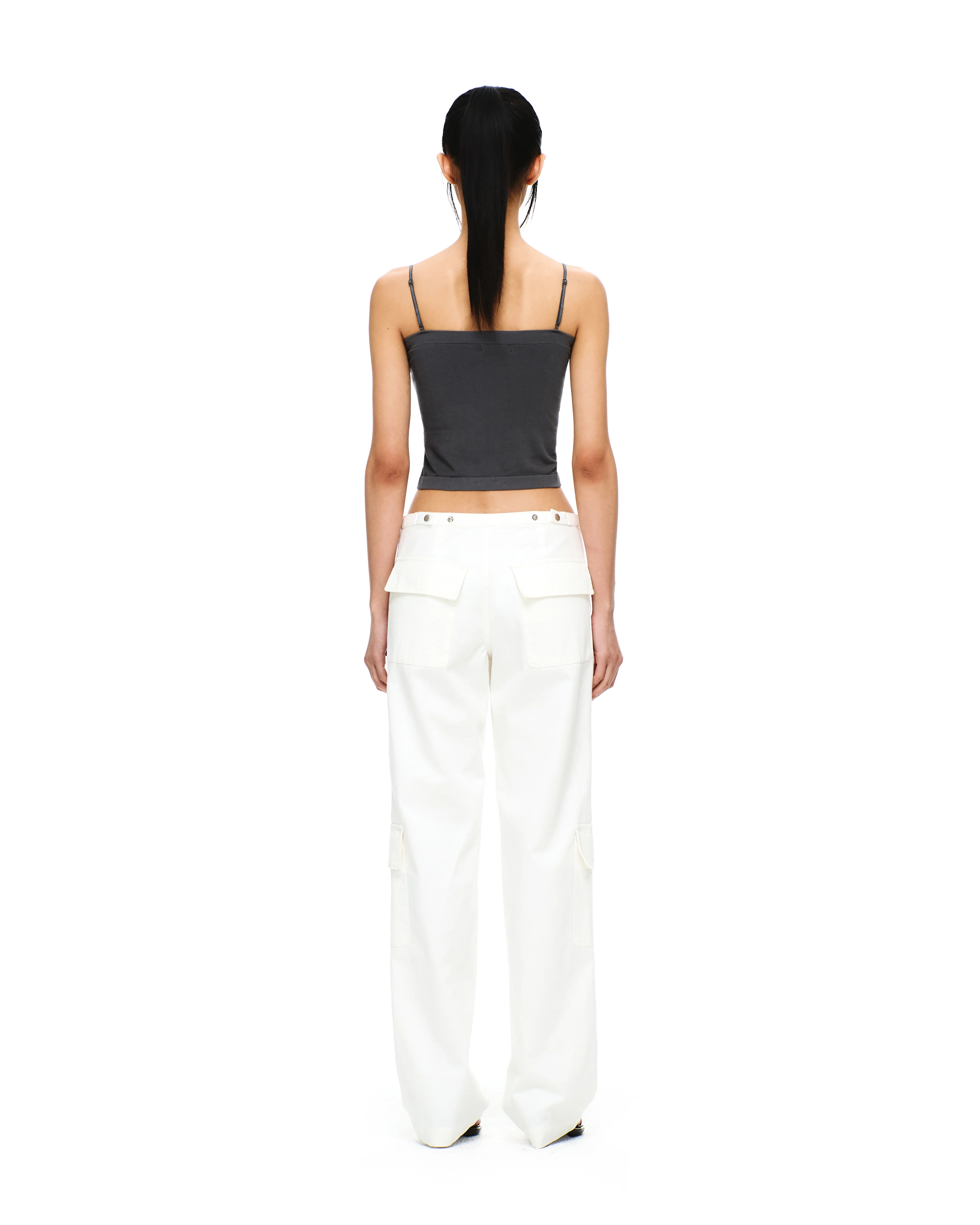 COTTON TWILL MILITARY CARGO PANTS - Image 4