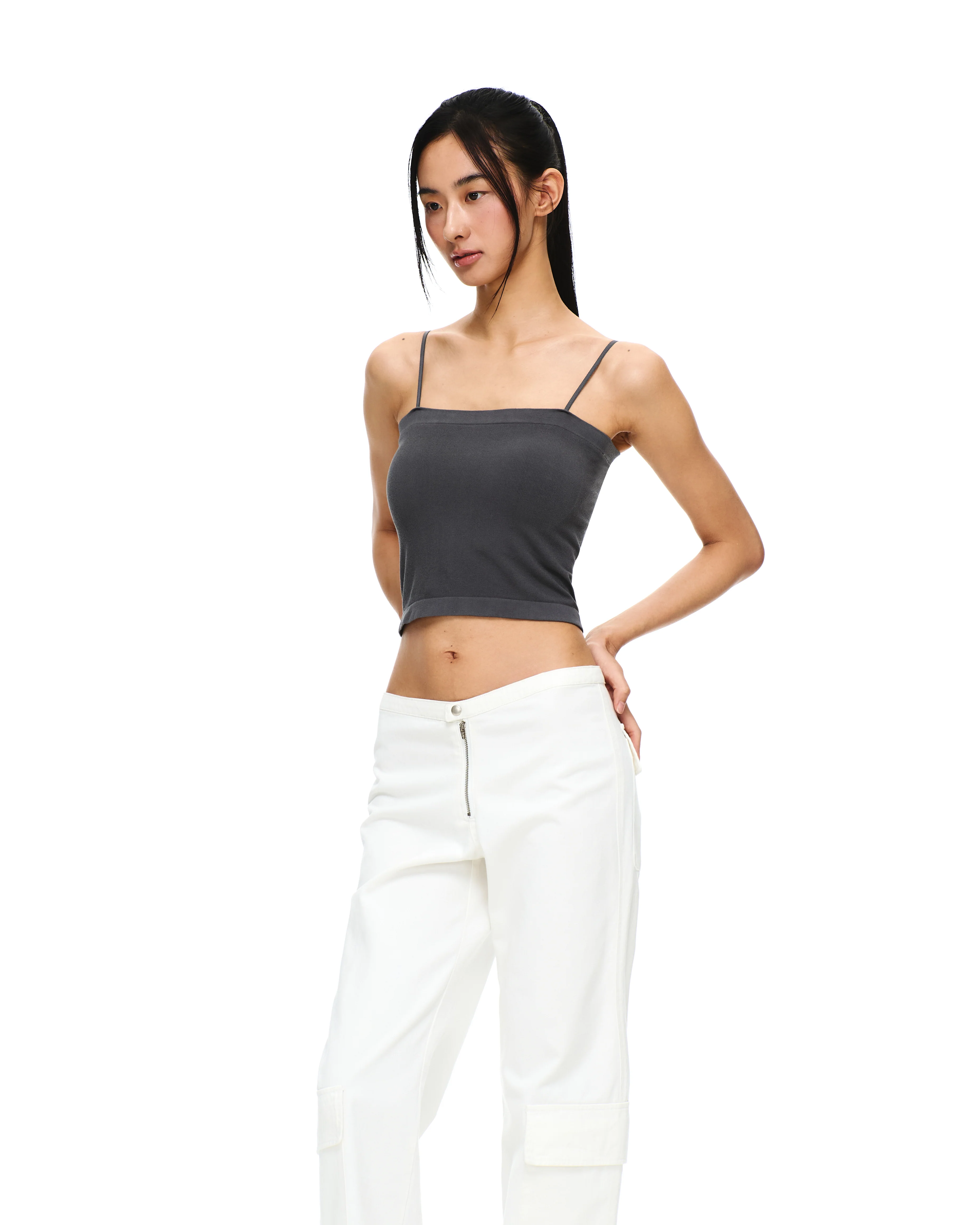COTTON TWILL MILITARY CARGO PANTS - Image 5