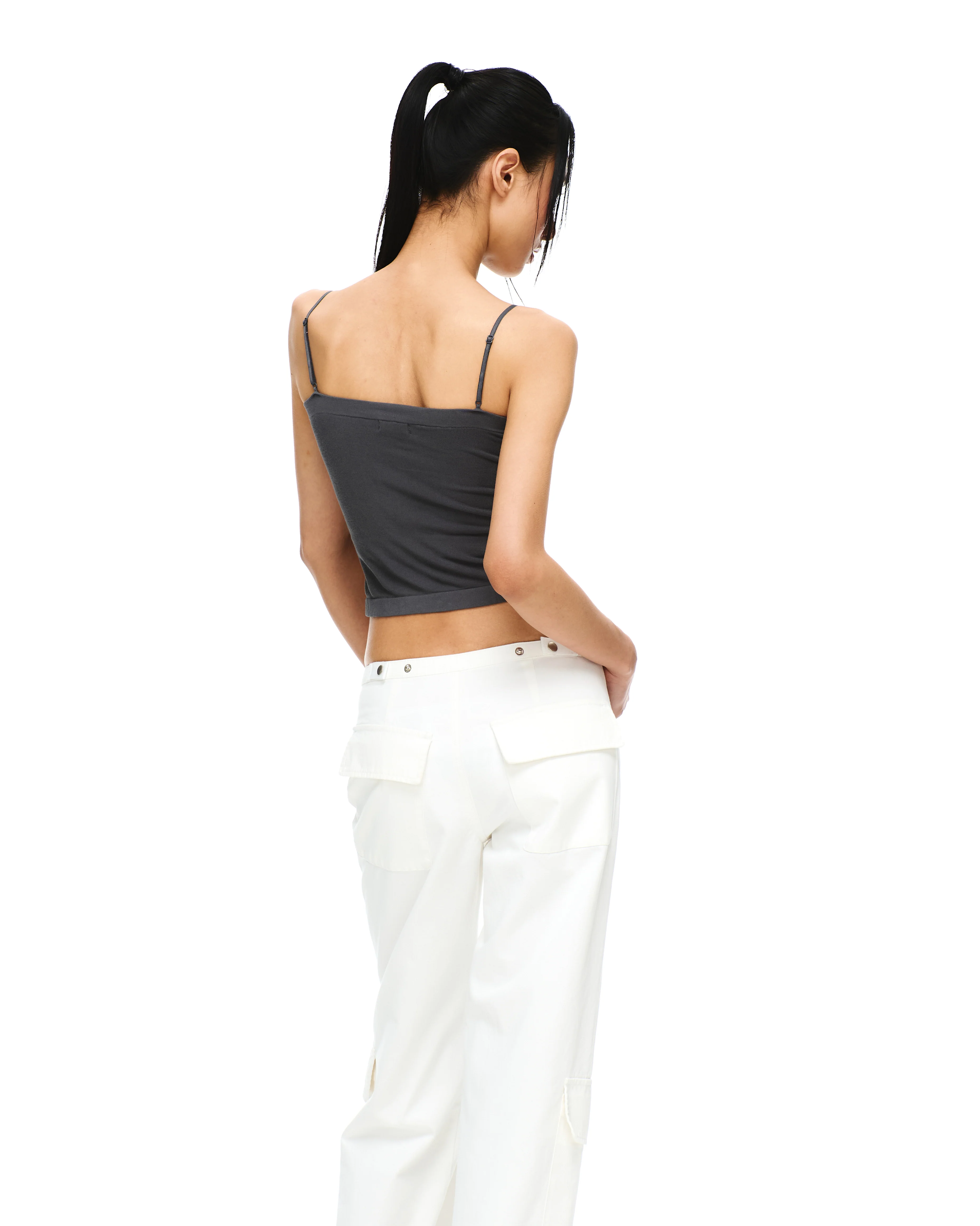 COTTON TWILL MILITARY CARGO PANTS - Image 6