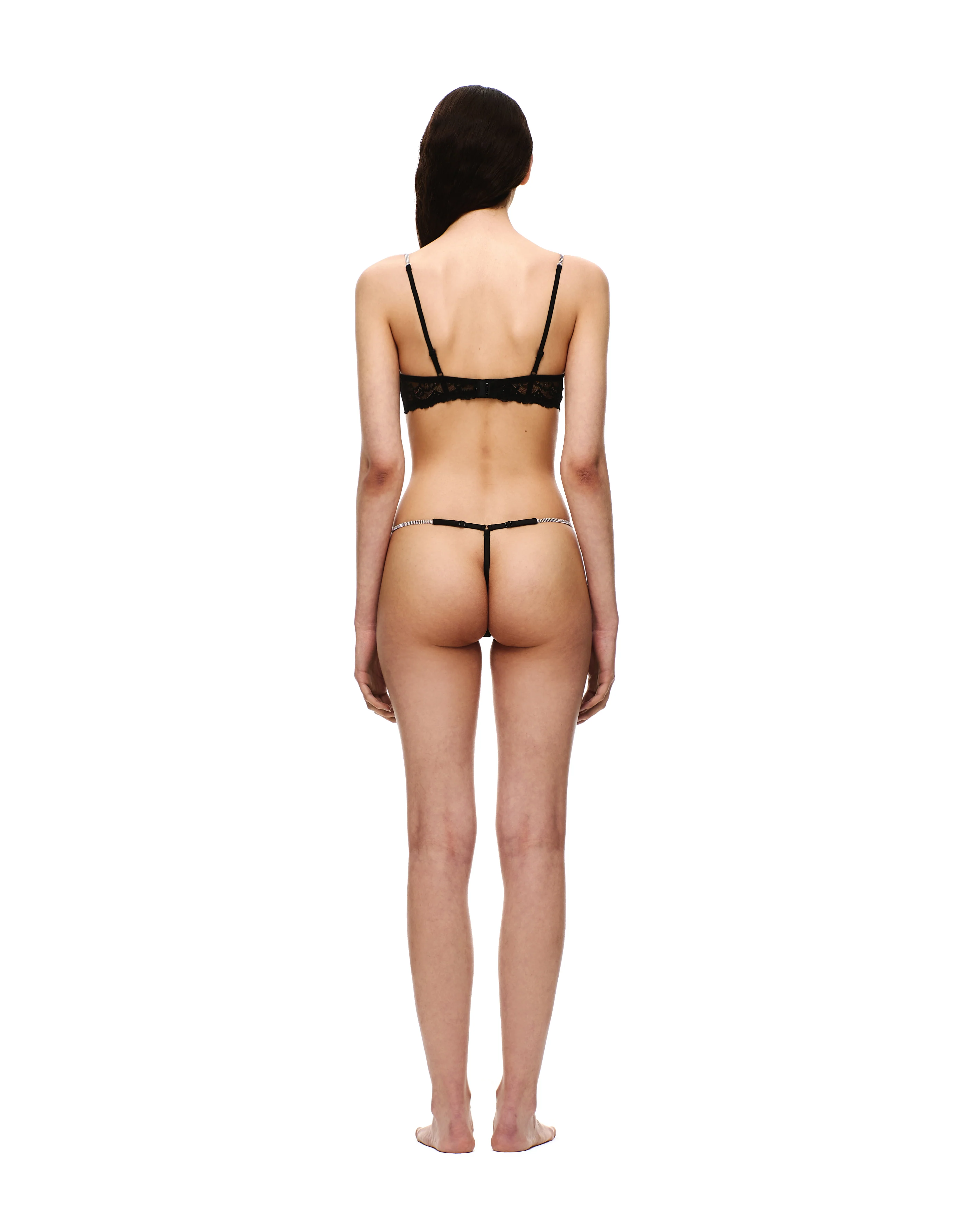 CRYSTAL STRAP LACE BRA - Image 5