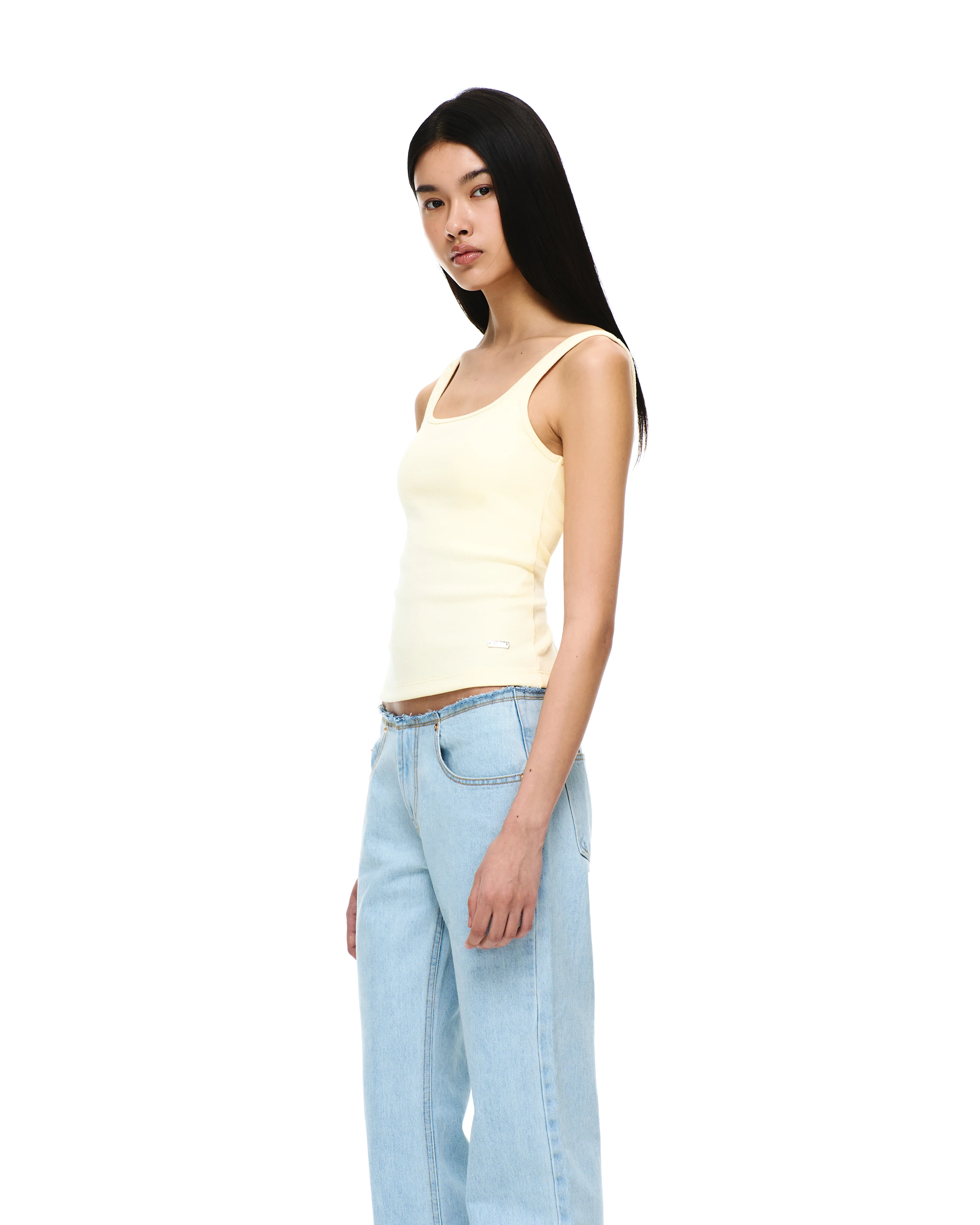 DENIM LOW-RISE PANTS - Image 13