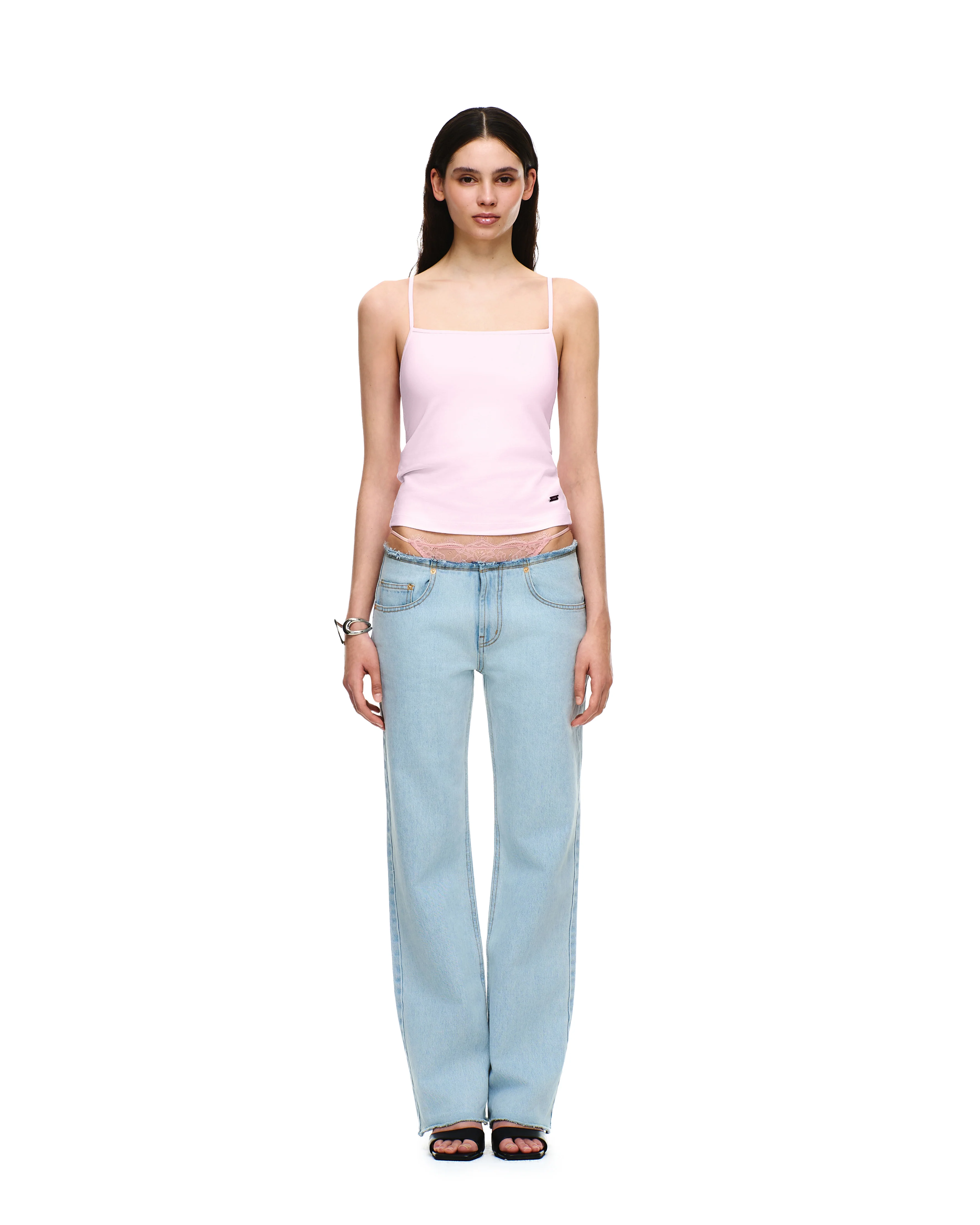 DENIM LOW-RISE PANTS - Image 7