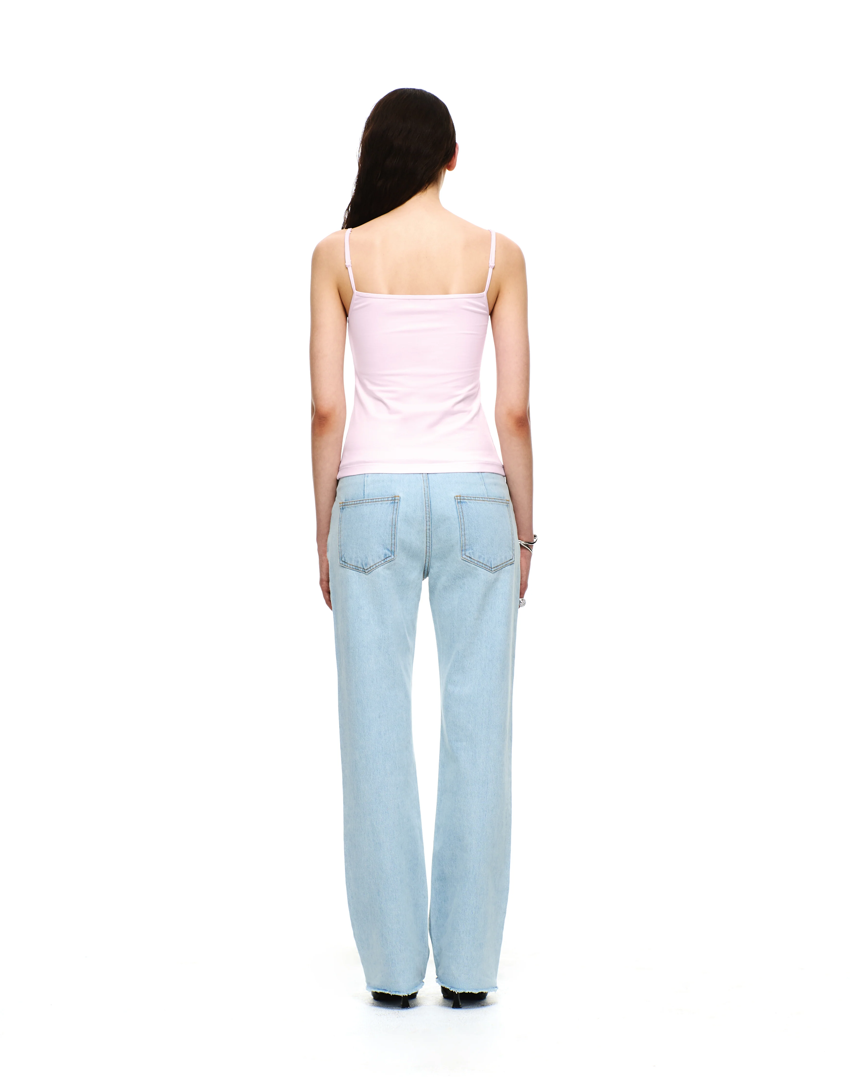 DENIM LOW-RISE PANTS - Image 8