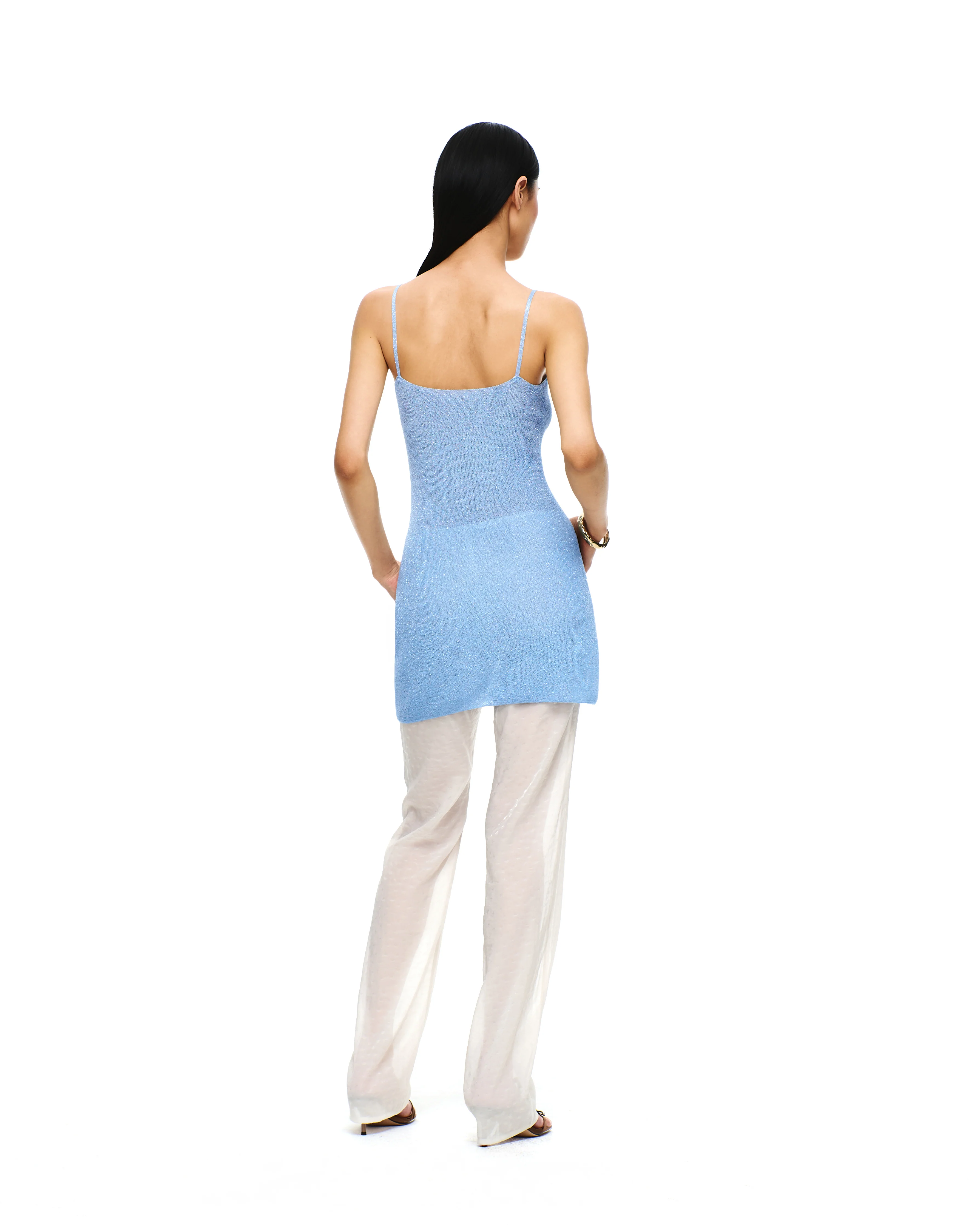 KNIT V-NECK MINI DRESS - Image 14