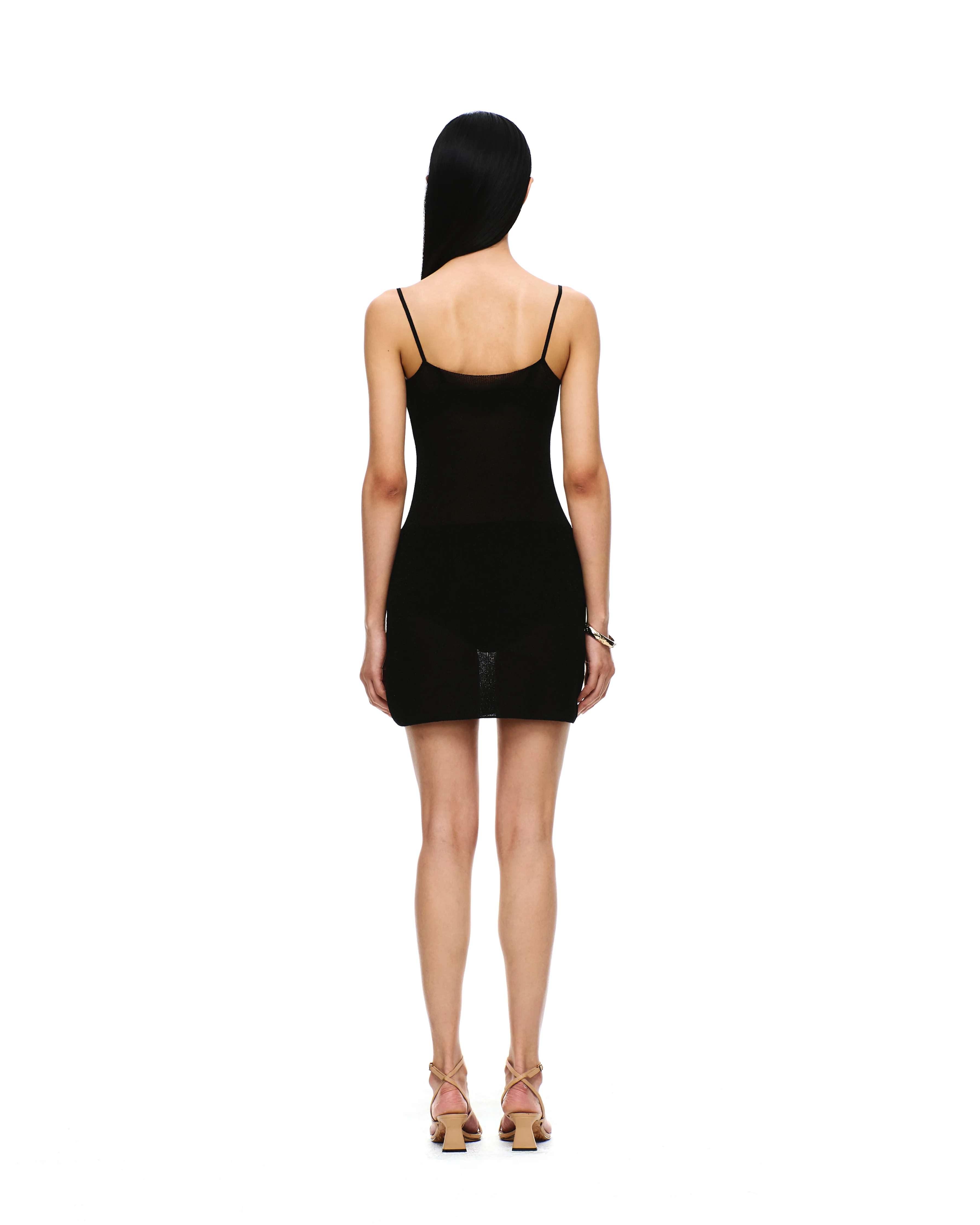 KNIT V-NECK MINI DRESS - Image 2