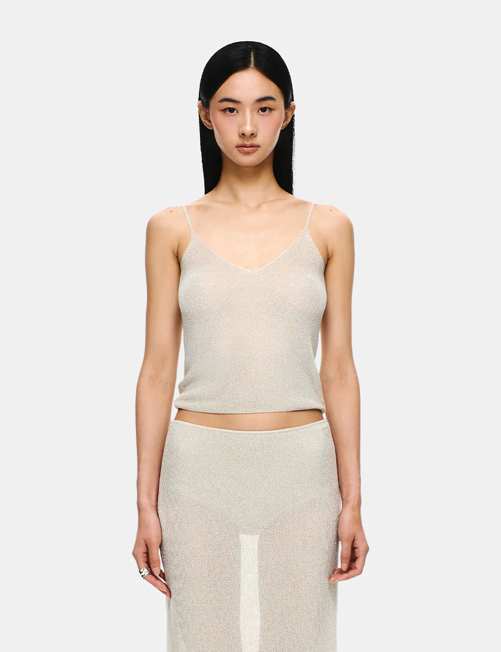 KNIT V-NECK TANK TOP - Image 5