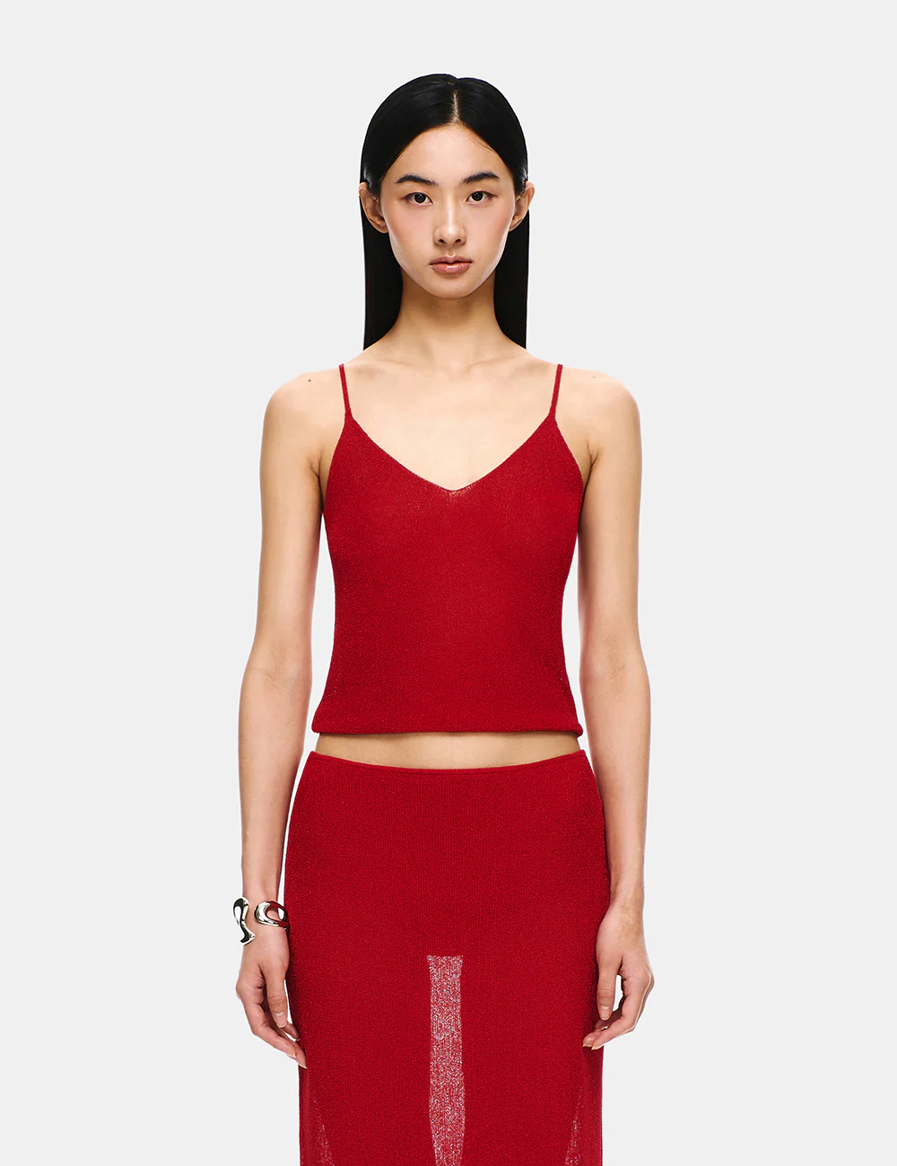KNIT V-NECK TANK TOP - Image 9
