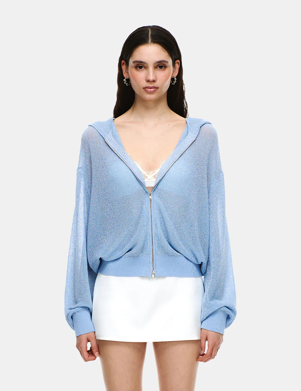 KNIT ZIP-UP HOODIE - Image 10