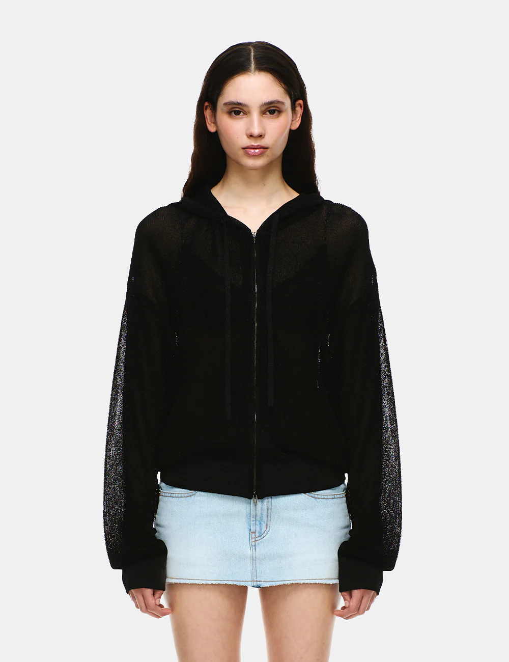 KNIT ZIP-UP HOODIE - Image 4