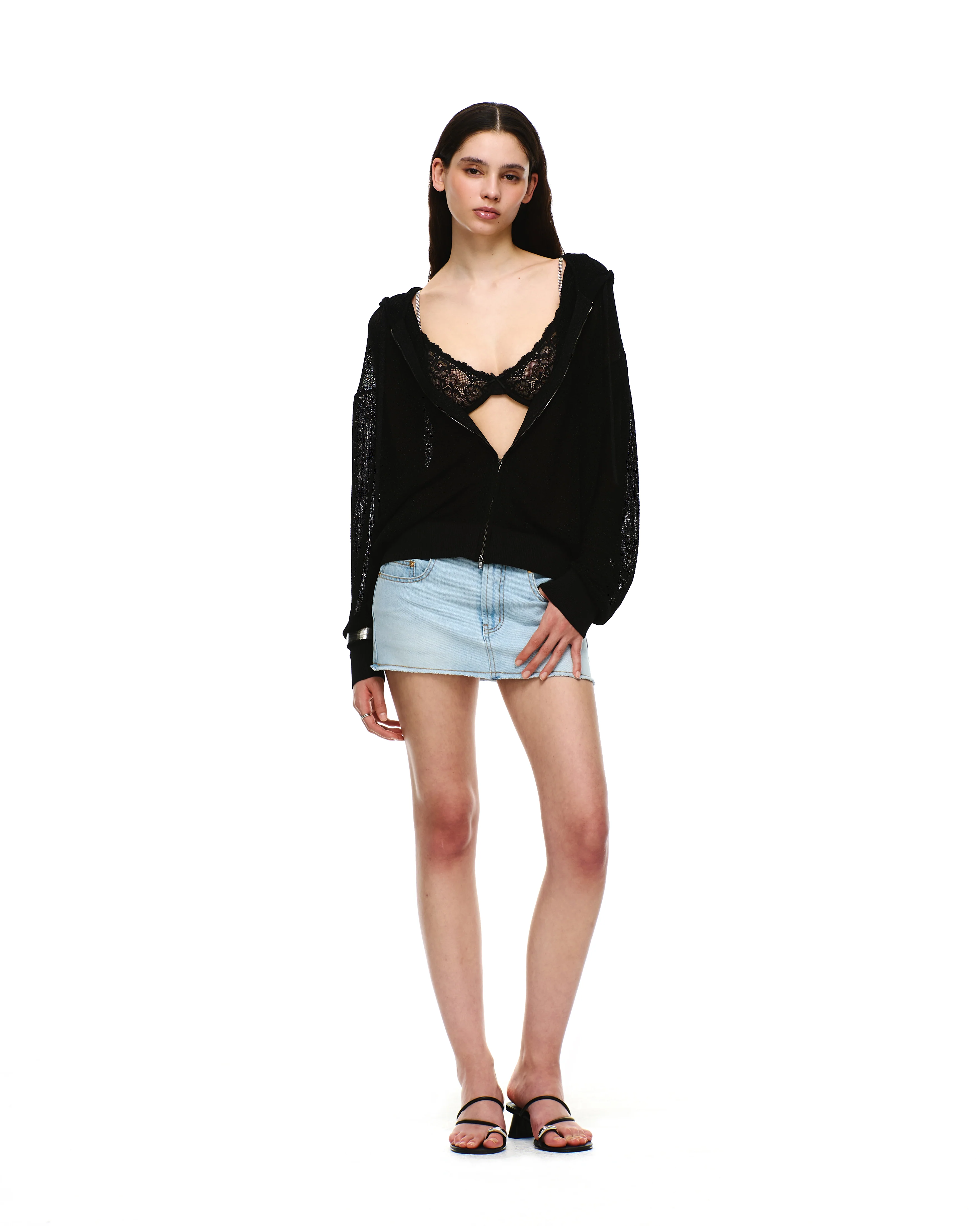KNIT ZIP-UP HOODIE - Image 5