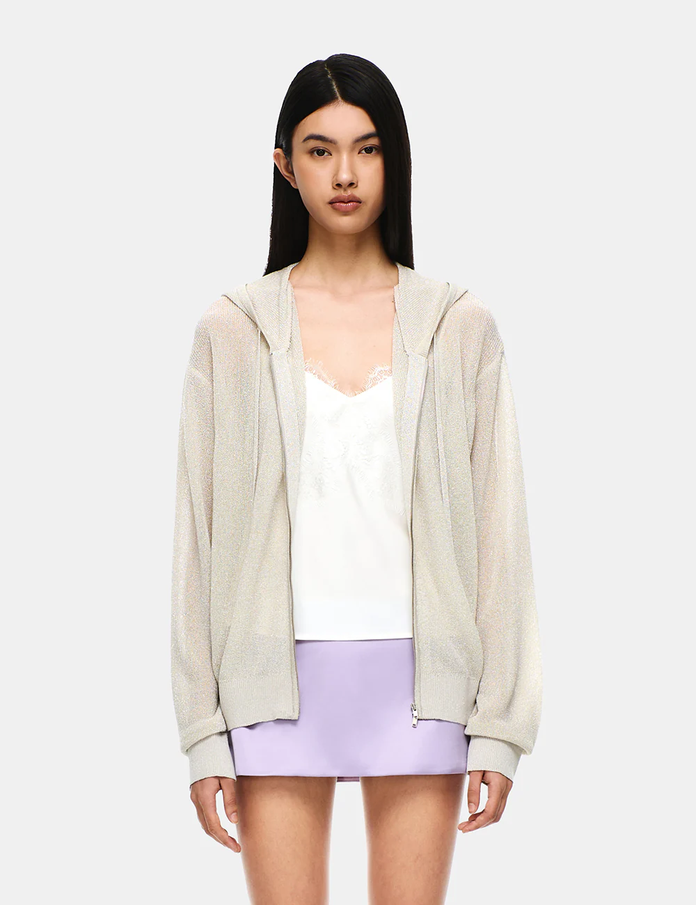 KNIT ZIP-UP HOODIE - Image 7