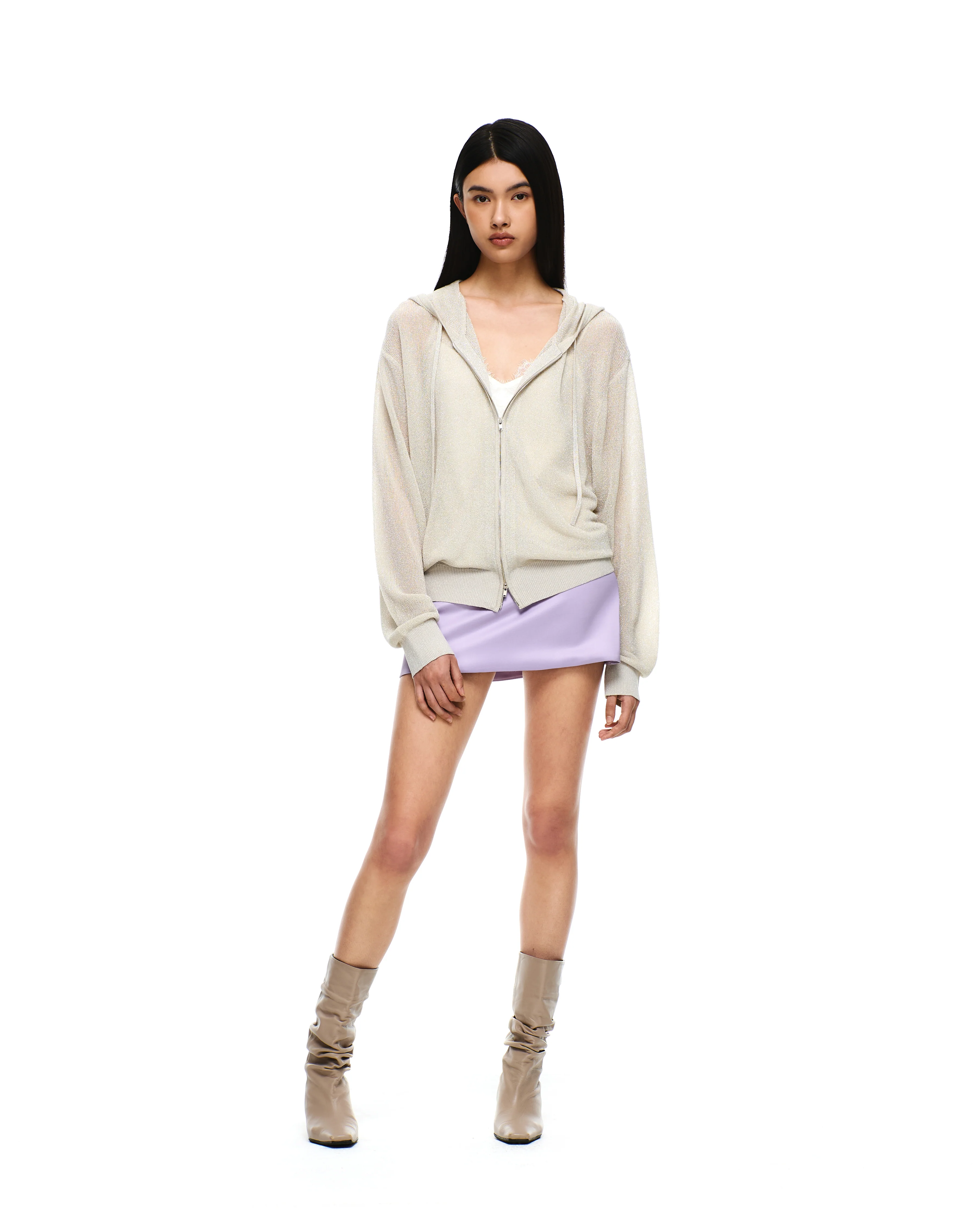 KNIT ZIP-UP HOODIE - Image 8