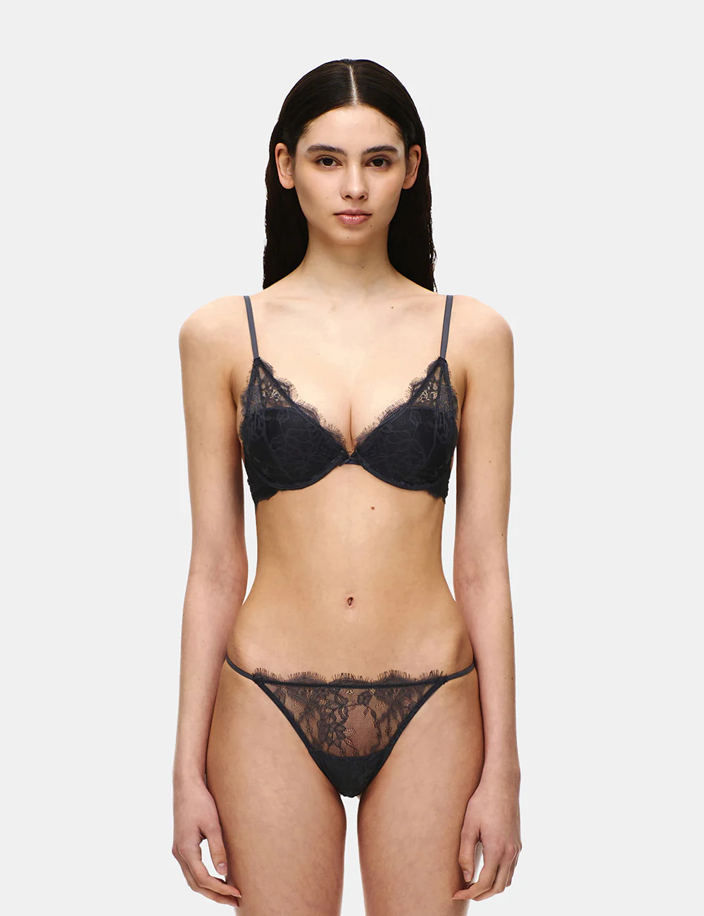 LACE WIRED PUSH-UP BRA - Image 8