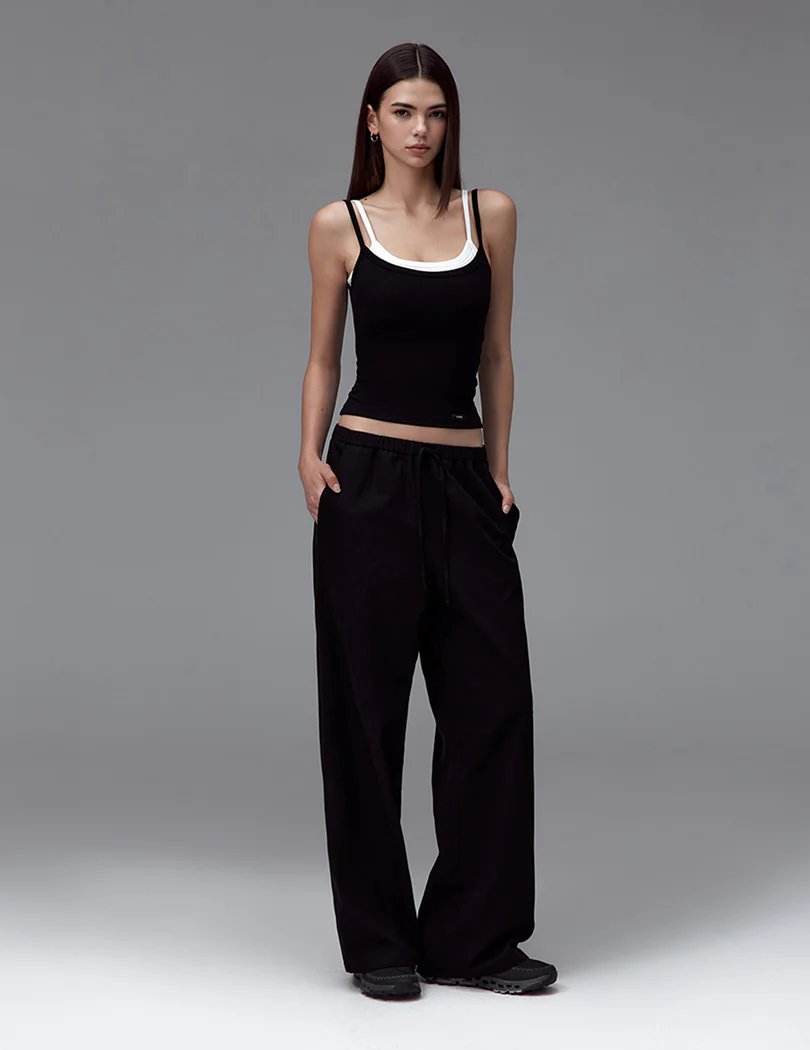 NEW BASIC COTTON WIDE LEG PANTS - Image 3