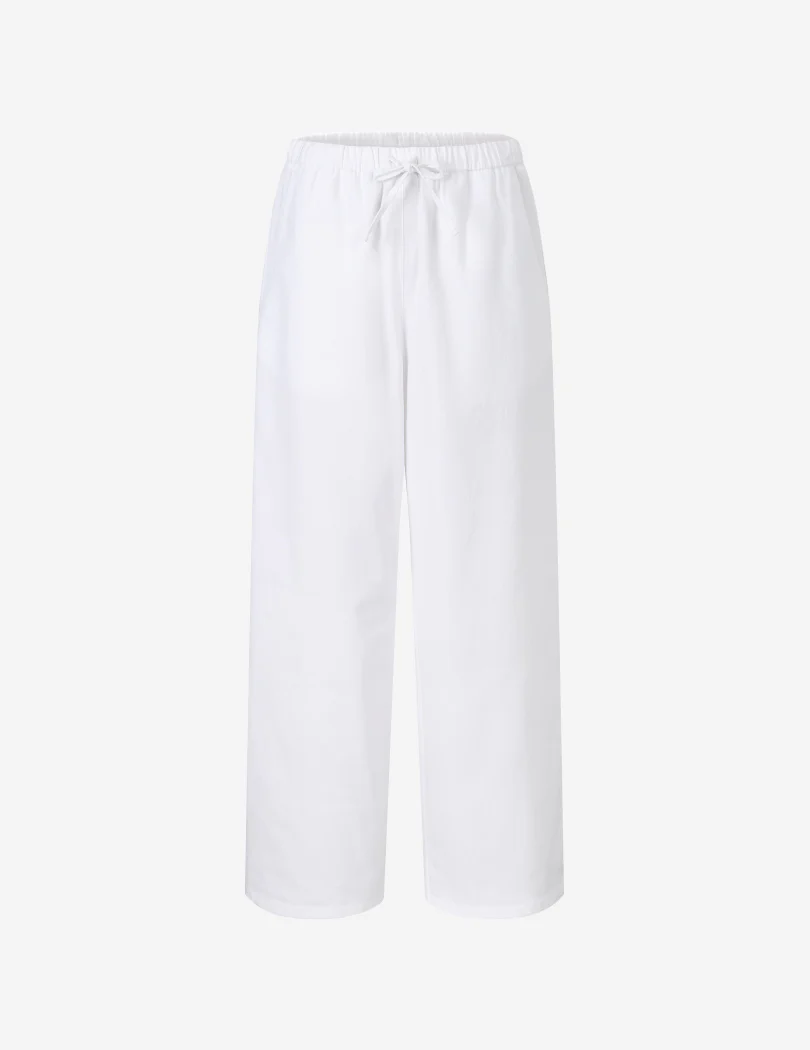 NEW BASIC COTTON WIDE LEG PANTS - Image 4