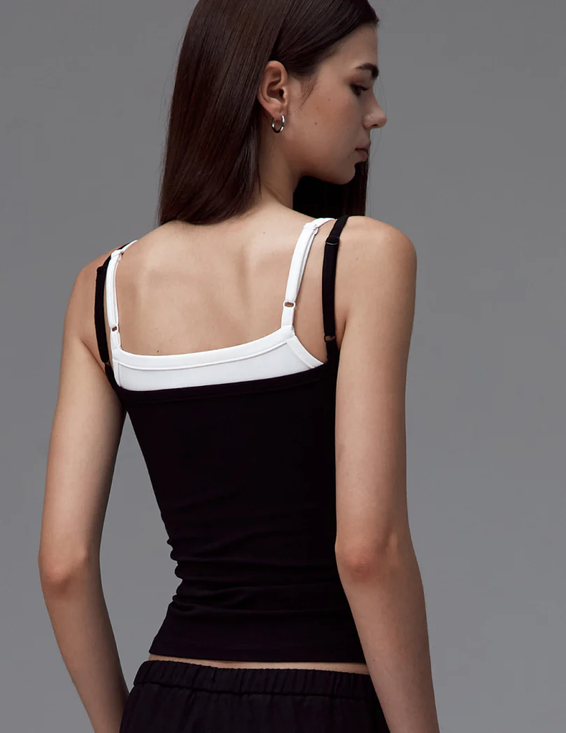 NEW BASIC DOUBLE LAYERED BUILT-IN BRA TANK TOP - Image 3