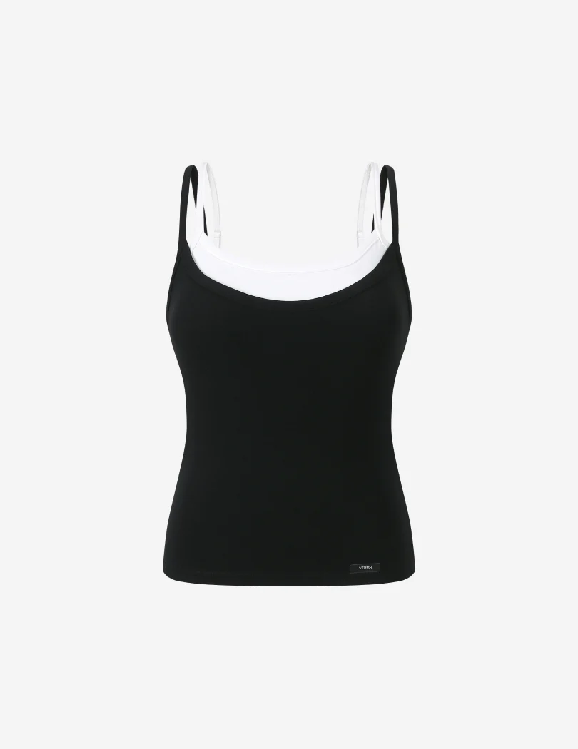 NEW BASIC DOUBLE LAYERED BUILT-IN BRA TANK TOP - Image 4