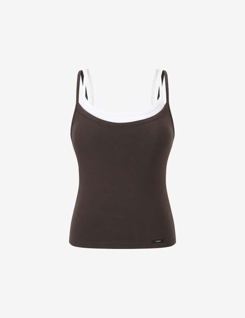NEW BASIC DOUBLE LAYERED BUILT-IN BRA TANK TOP - Image 5