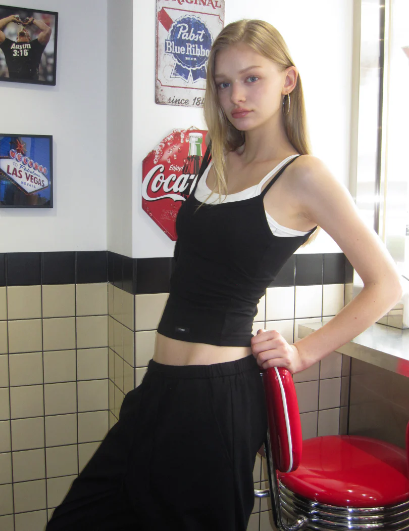 NEW BASIC DOUBLE LAYERED BUILT-IN BRA TANK TOP - Image 8