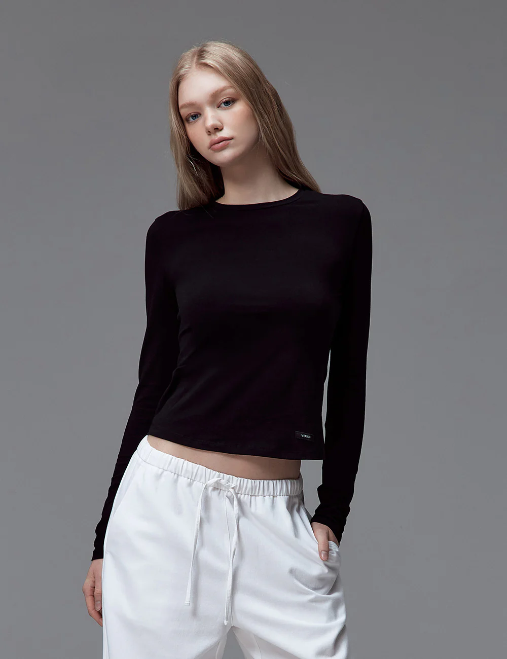 NEW BASIC FITTED LONG SLEEVE T-SHIRT - Image 7
