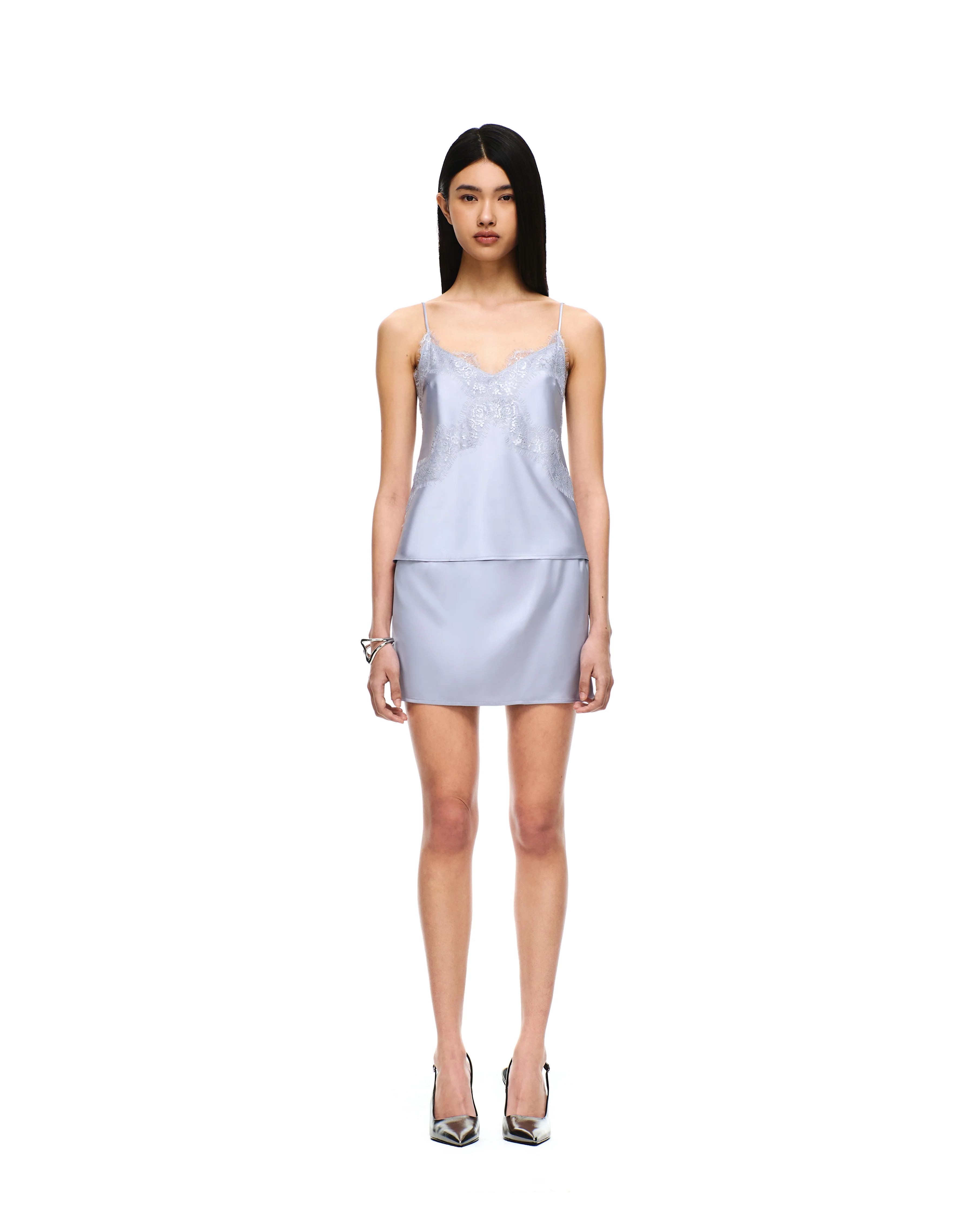 SATIN ELASTIC WAIST SKIRT - Image 10